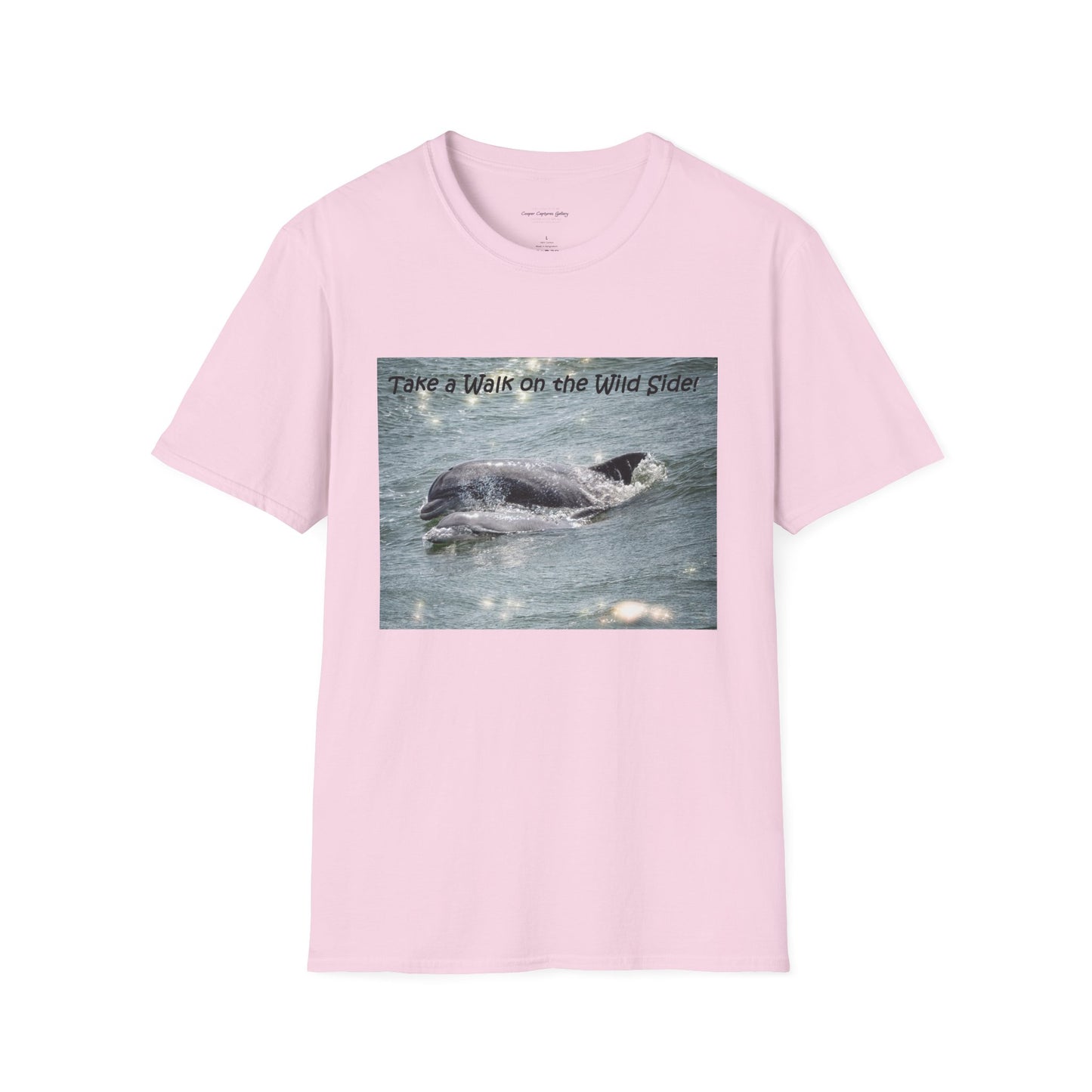 Playful dolphin and baby in the ocean - T-shirt