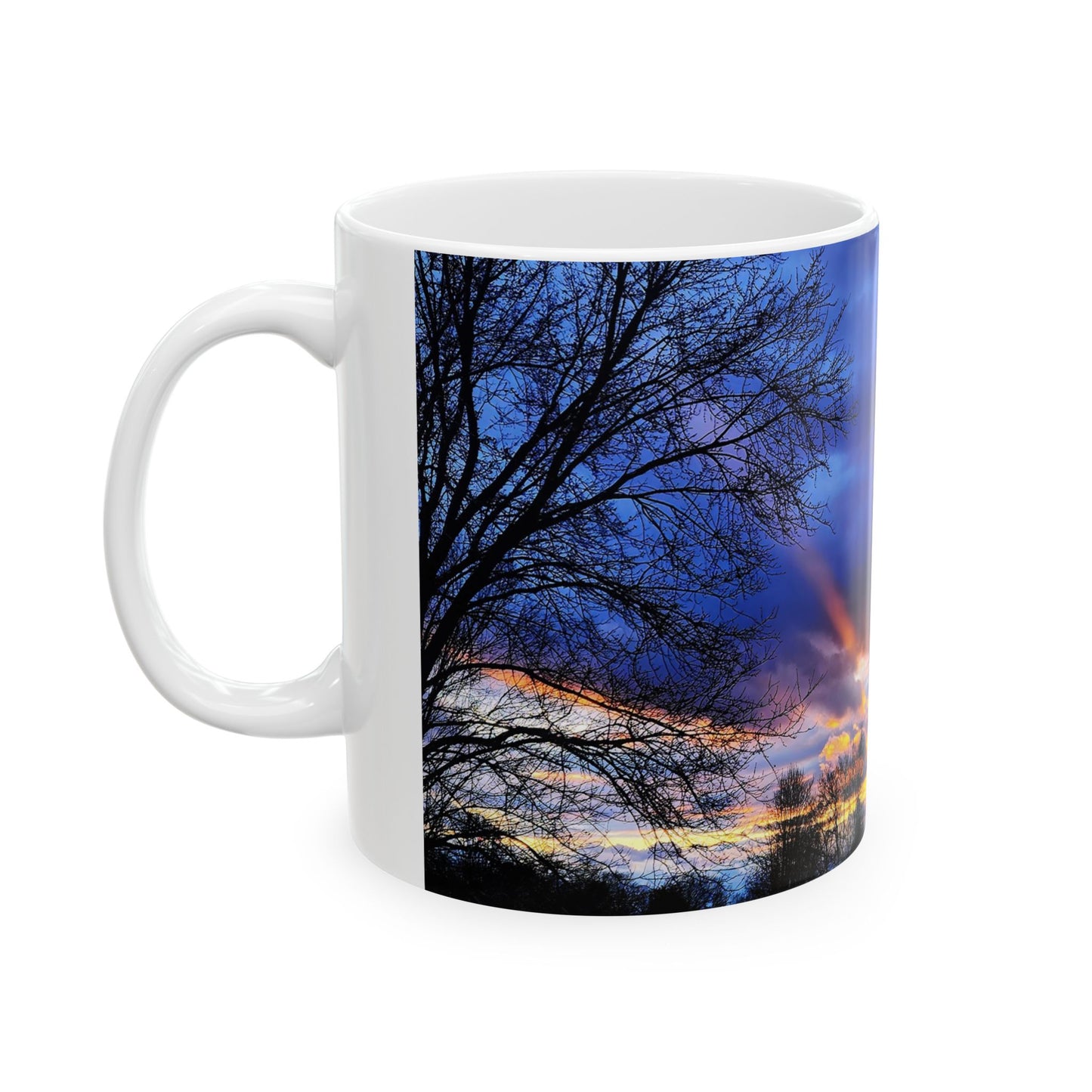 Scenic Sunset - White interior mug