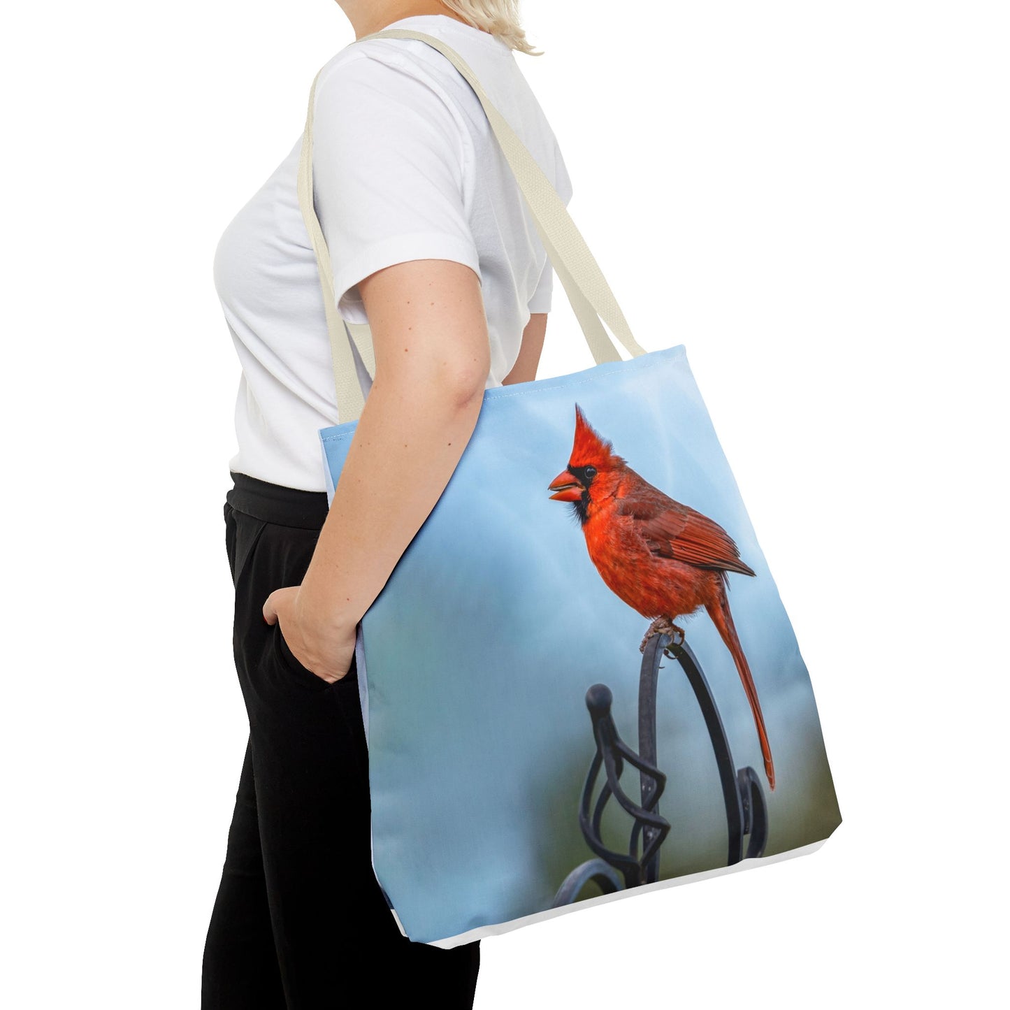 Cardinal Love Tote Bag - Nature-Inspired Eco-Friendly Carryall