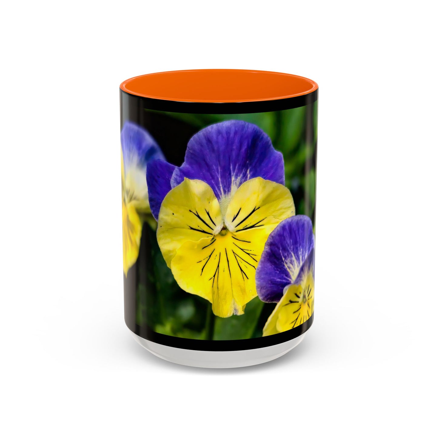 Pansies - Variable color interior mug