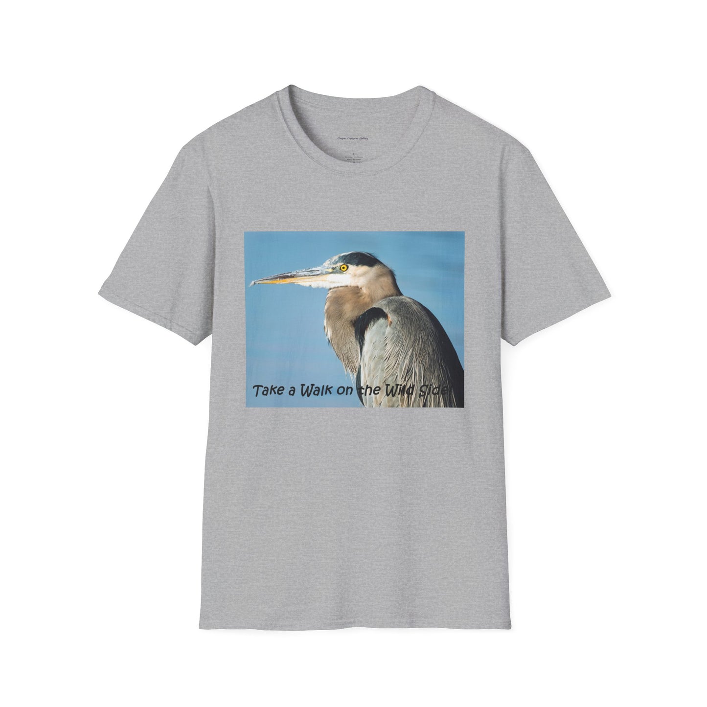 Stunning Great Blue Heron head study - T-shirt