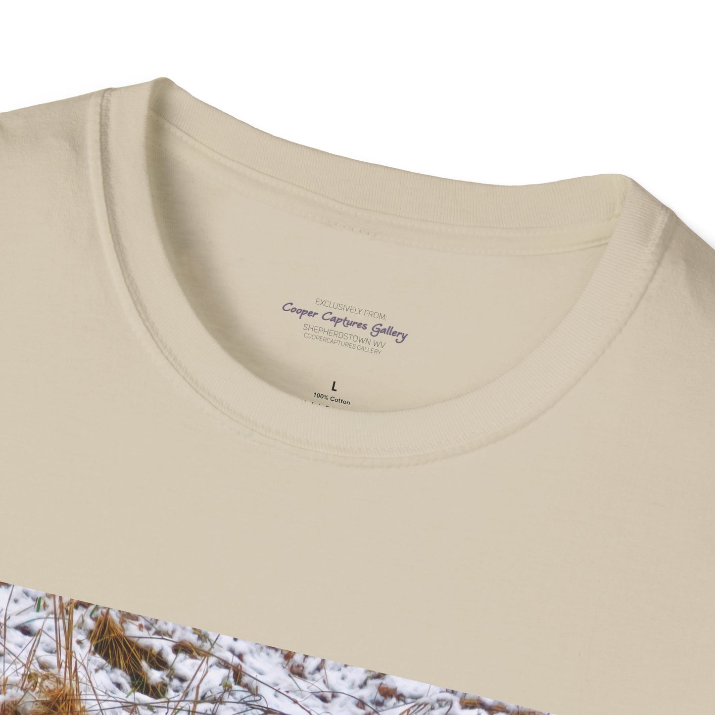 Red Fox in the snow, resting - T-shirt