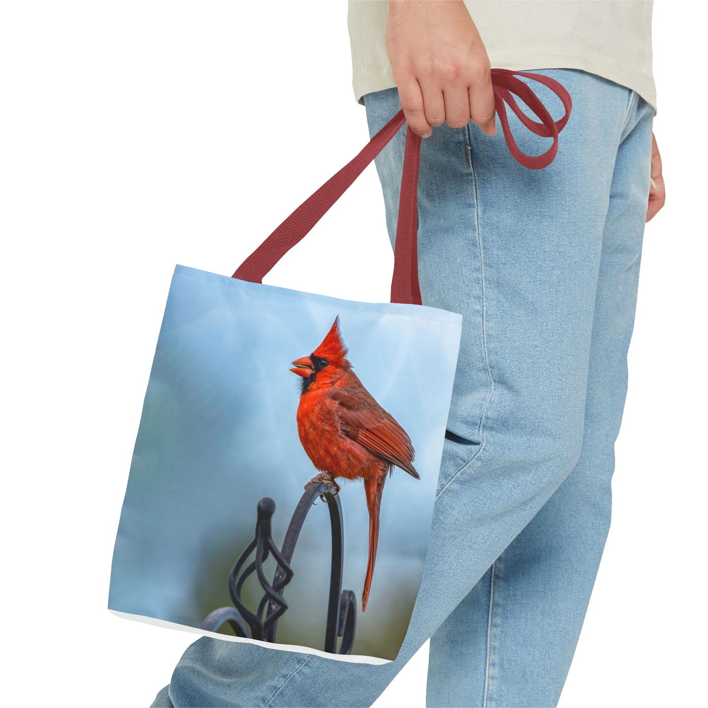 Cardinal Love Tote Bag - Nature-Inspired Eco-Friendly Carryall