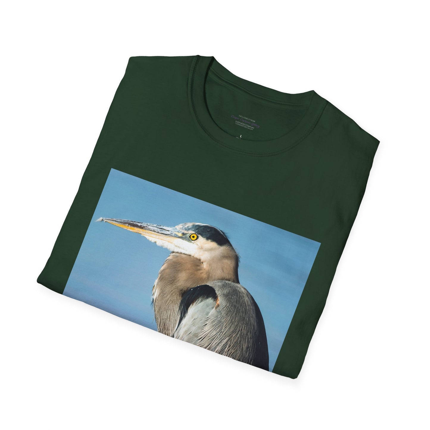 Stunning Great Blue Heron head study - T-shirt