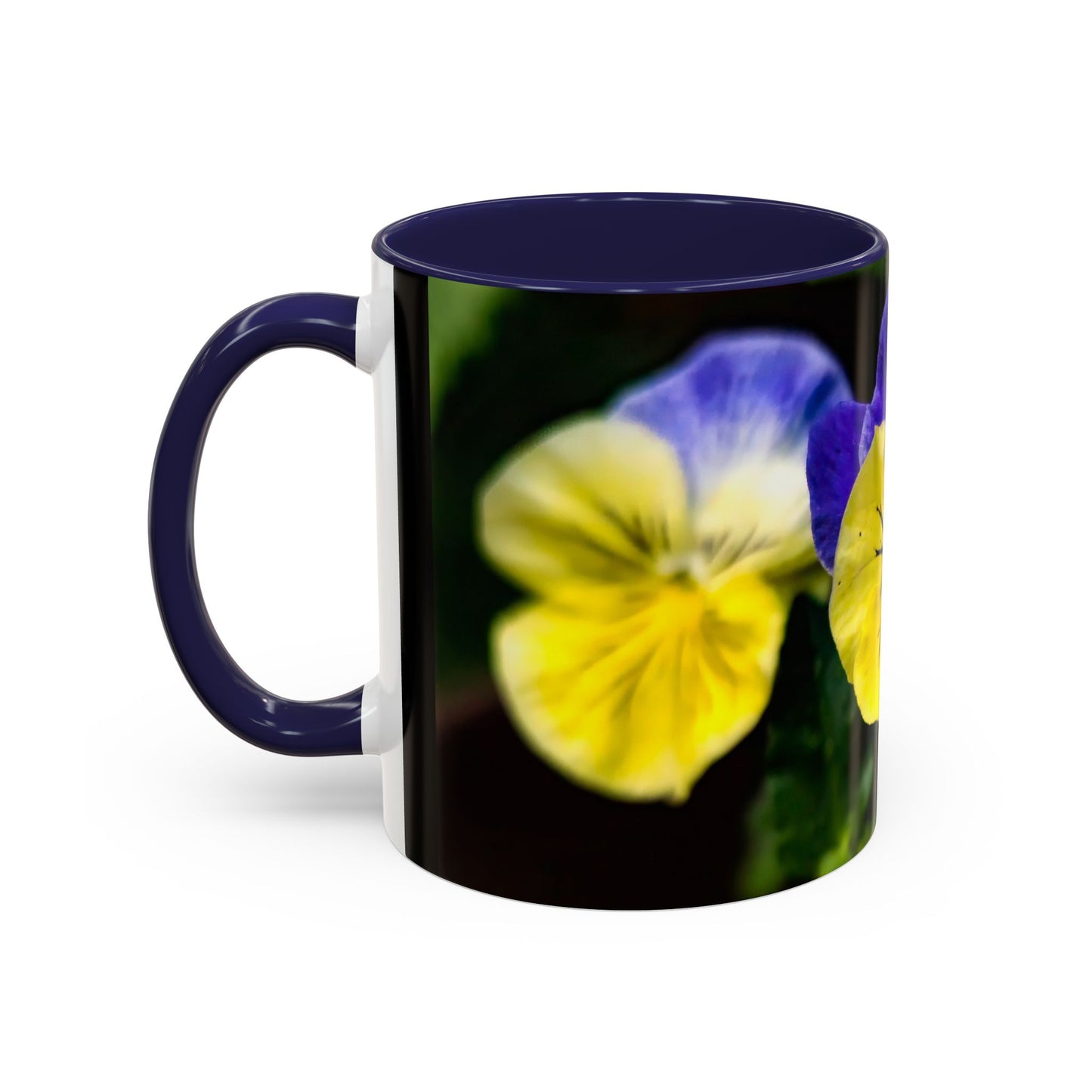Pansies - Variable color interior mug