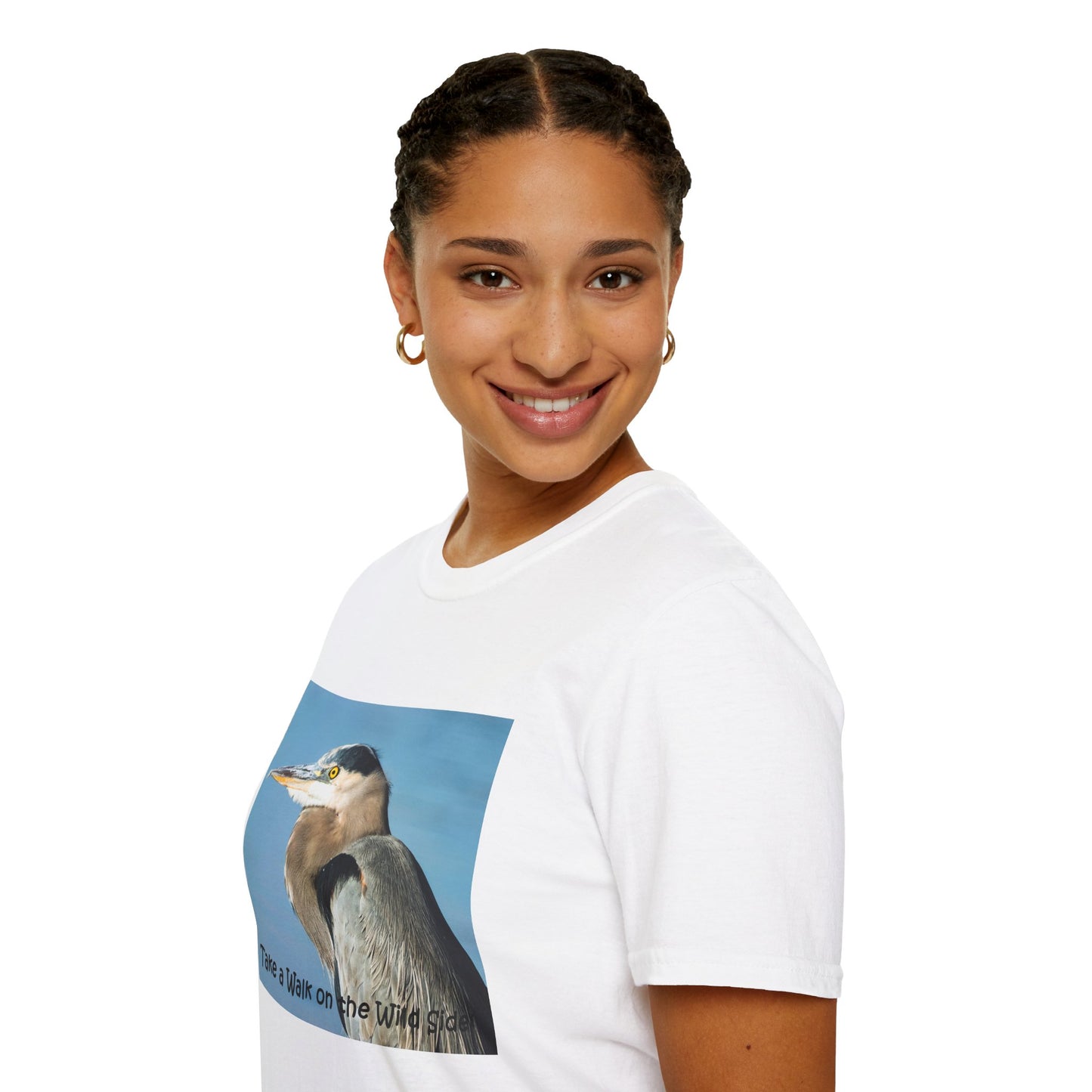 Stunning Great Blue Heron head study - T-shirt