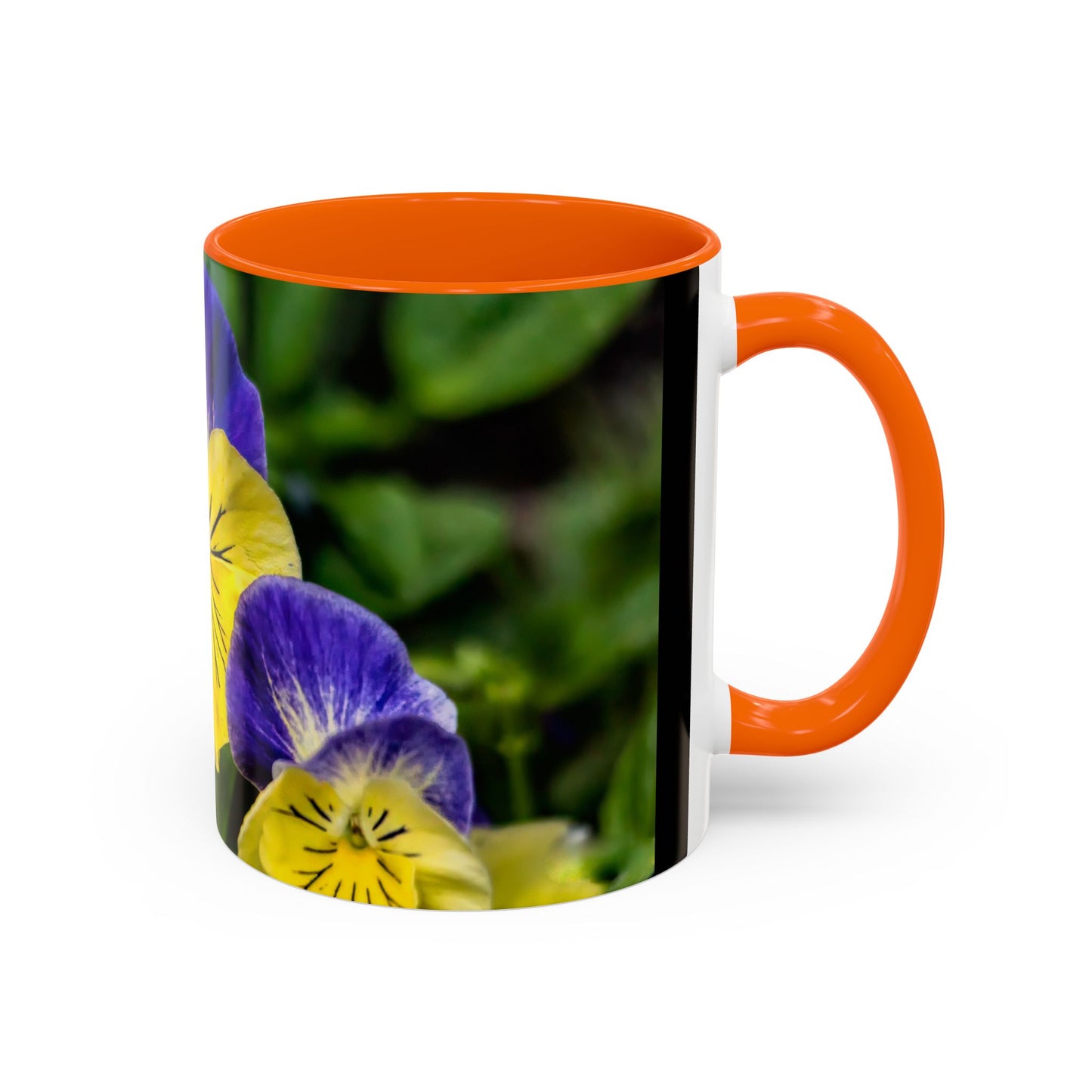 Pansies - Variable color interior mug