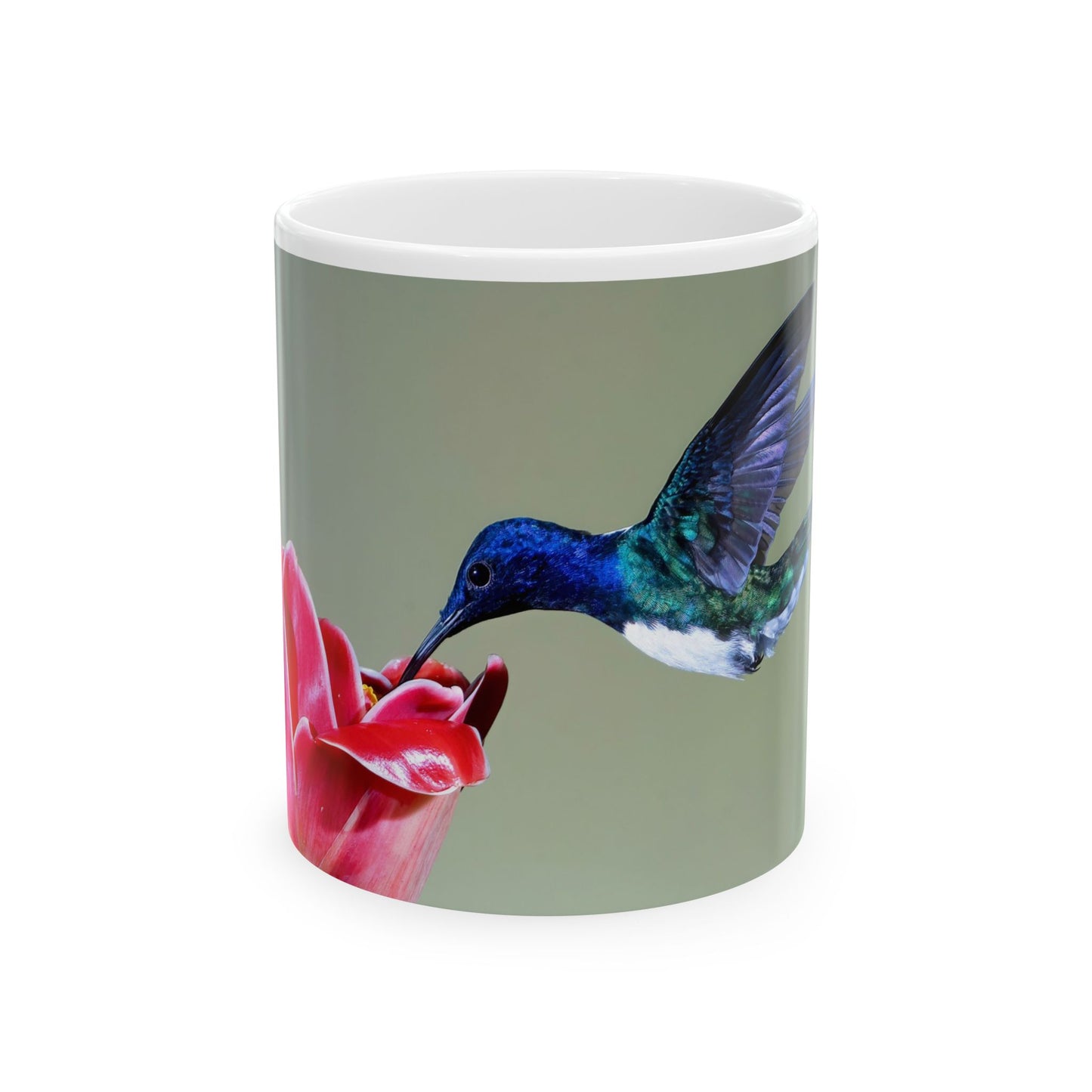 Hummingbird - White interior mug