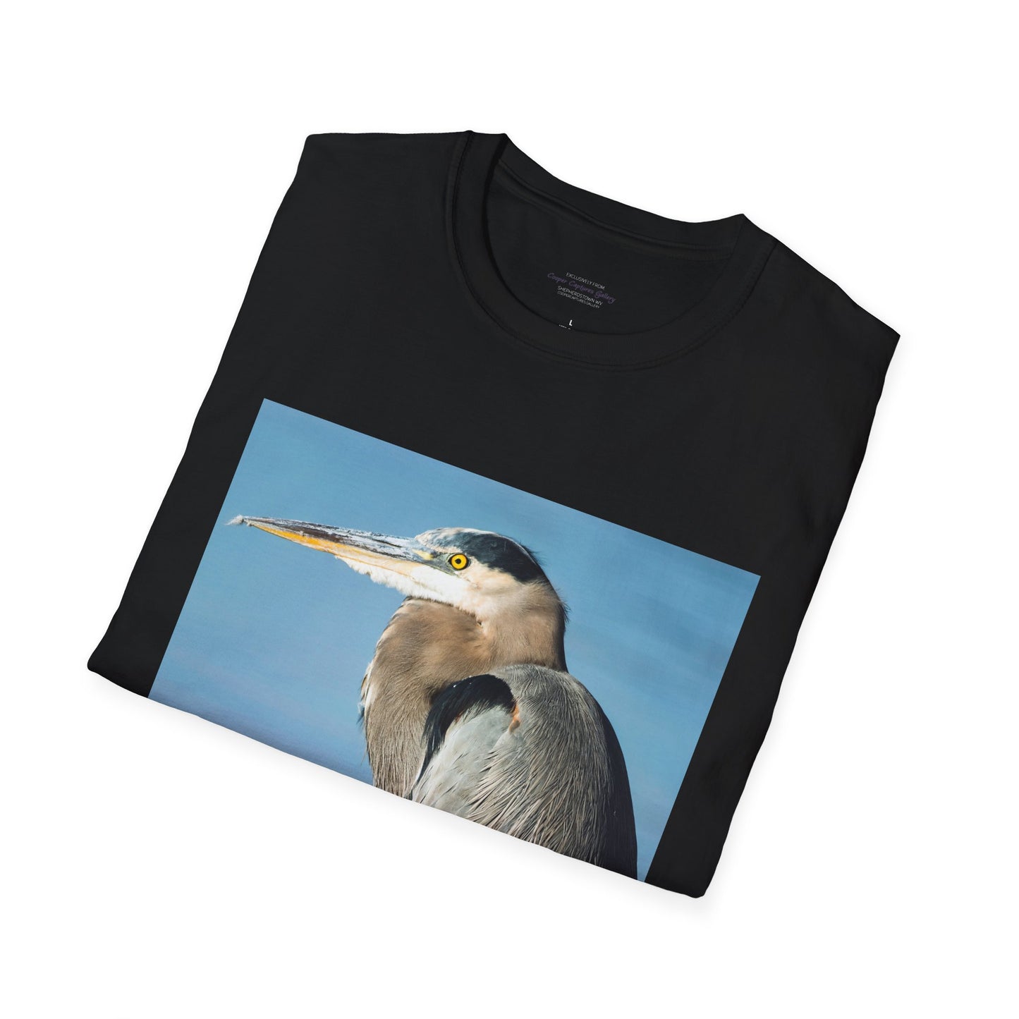 Stunning Great Blue Heron head study - T-shirt