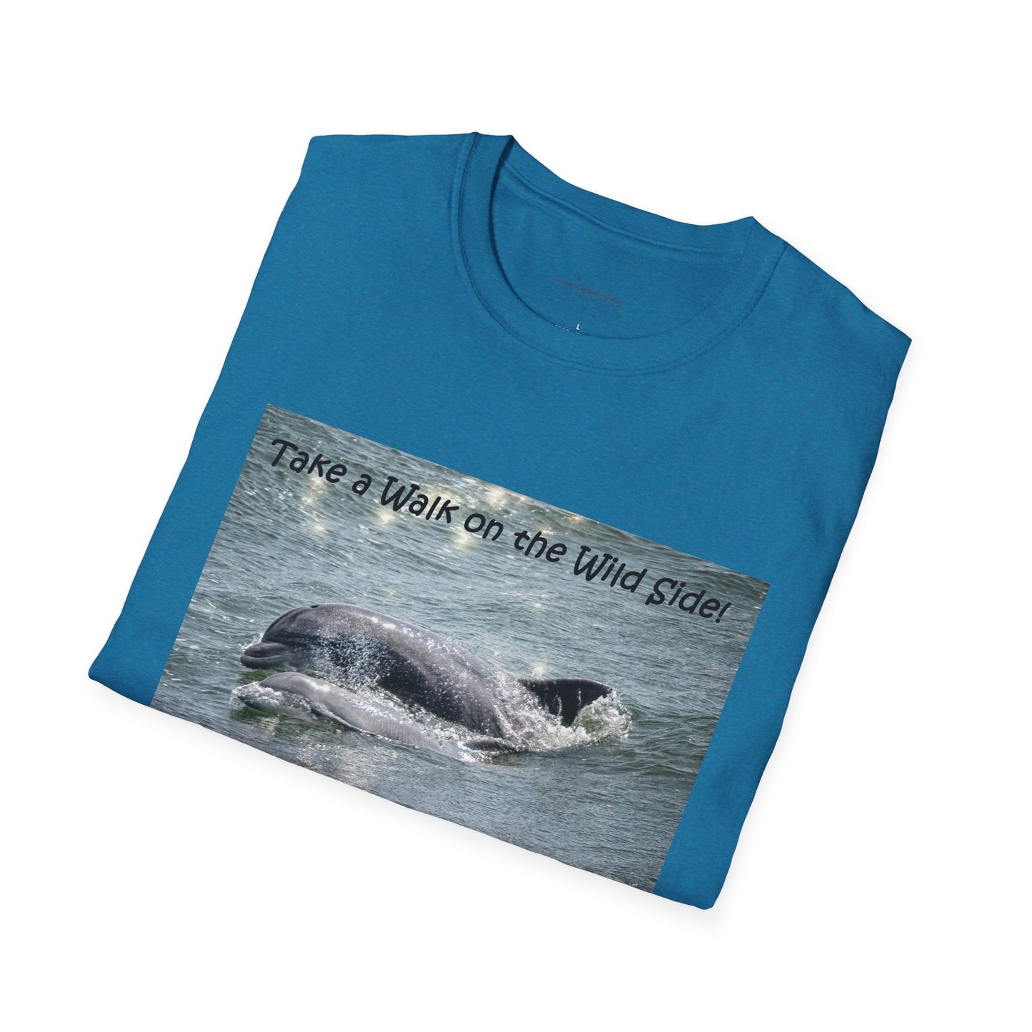 Playful dolphin and baby in the ocean - T-shirt