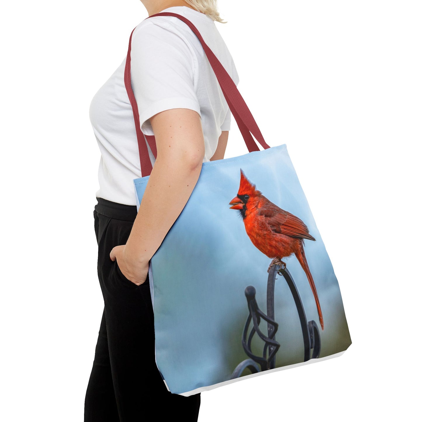 Cardinal Love Tote Bag - Nature-Inspired Eco-Friendly Carryall