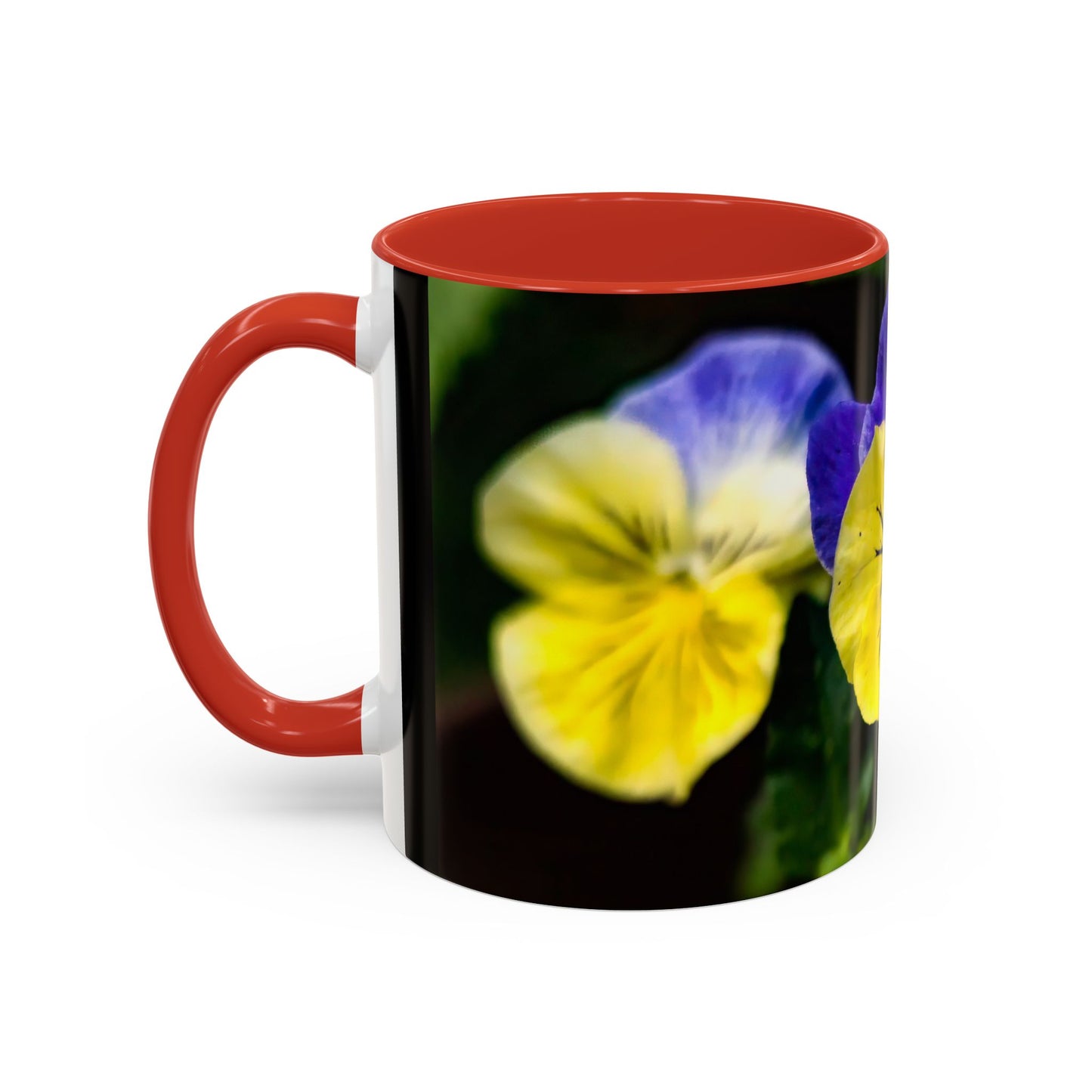 Pansies - Variable color interior mug