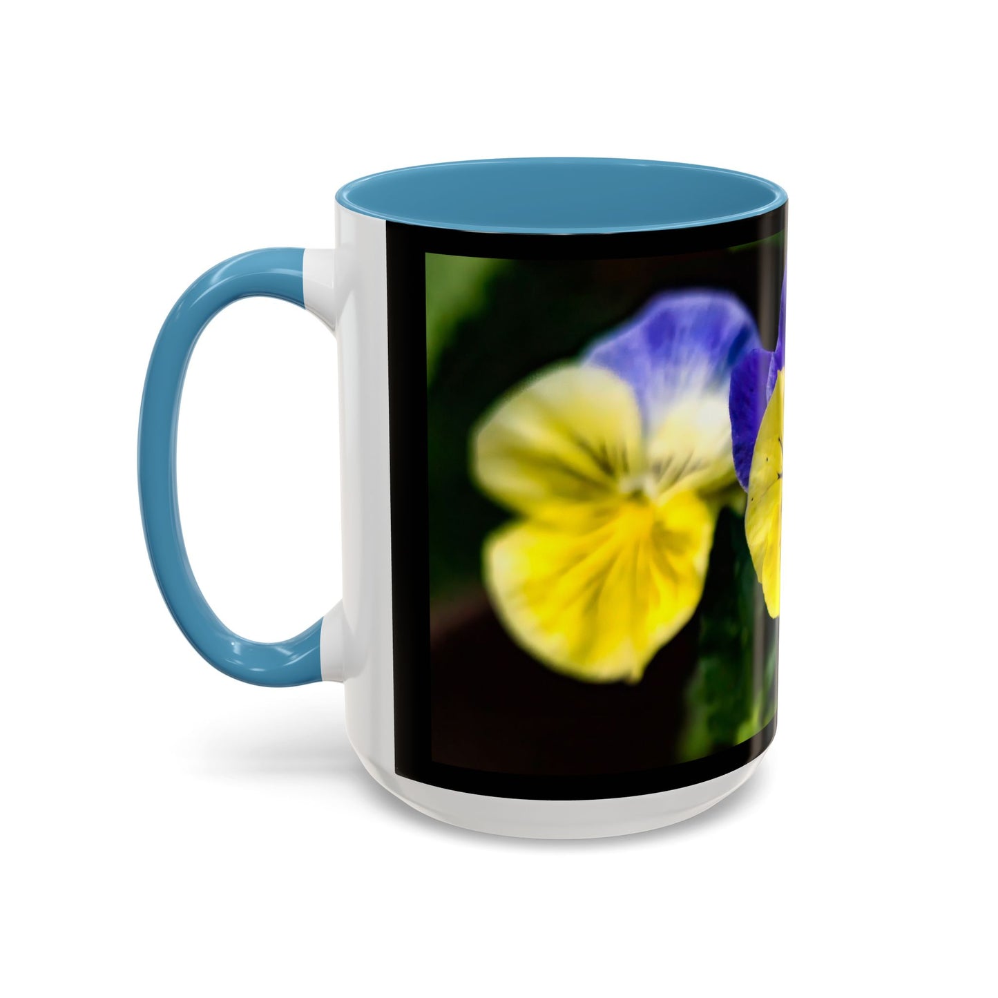 Pansies - Variable color interior mug