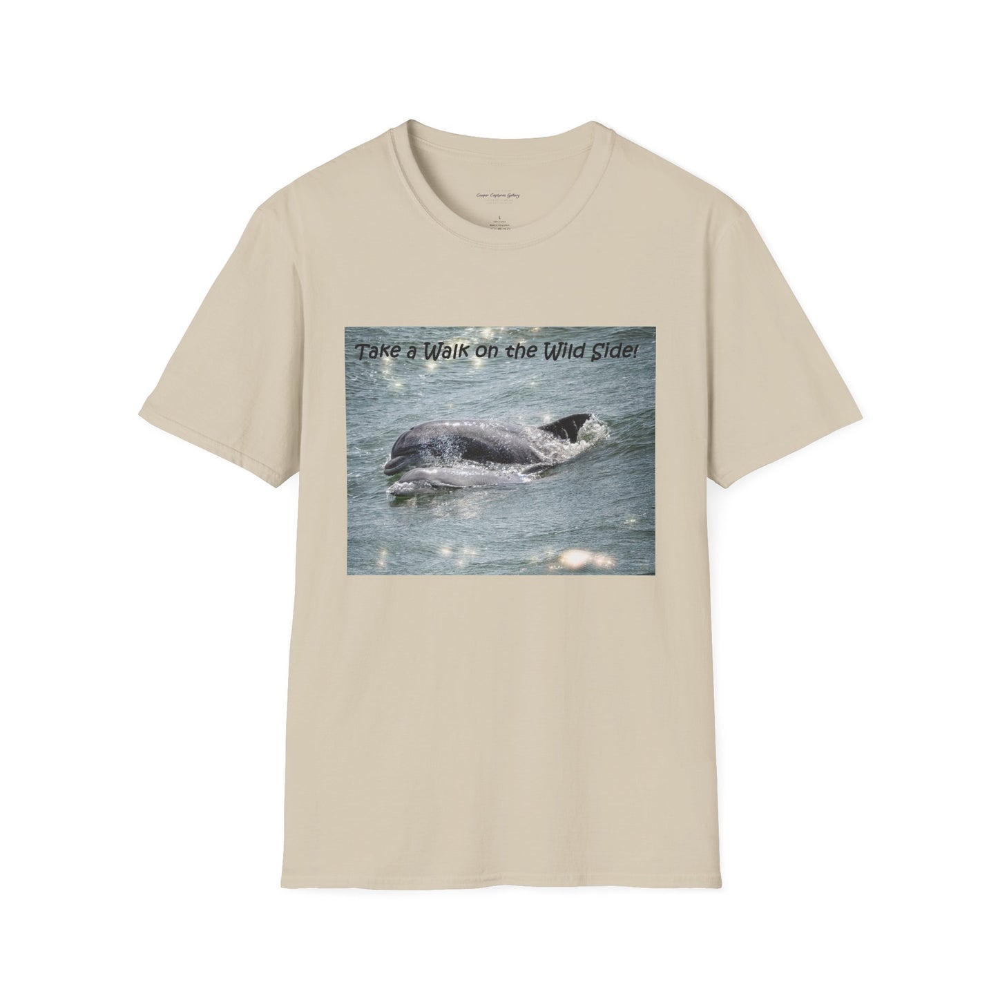Playful dolphin and baby in the ocean - T-shirt