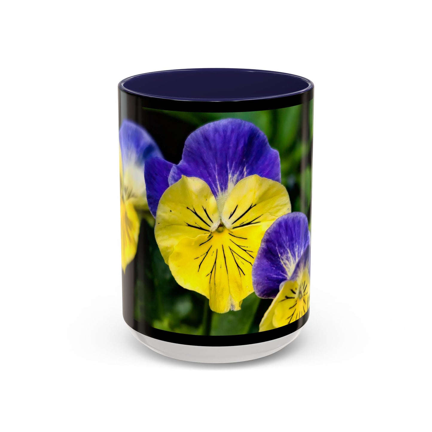 Pansies - Variable color interior mug