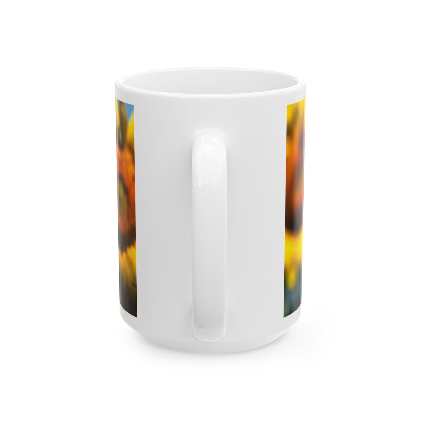 Indigo Bunting - White interior mug