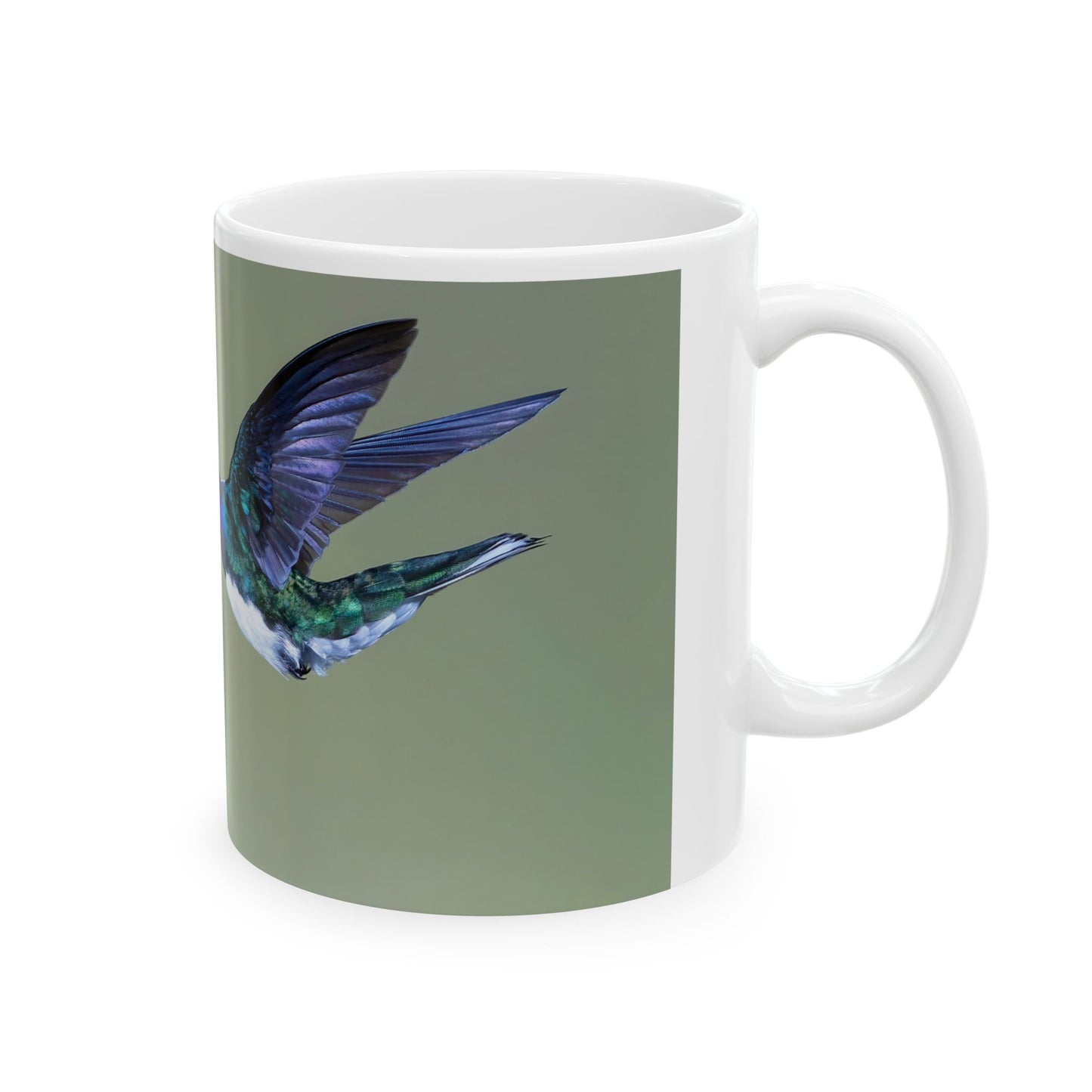Hummingbird - White interior mug