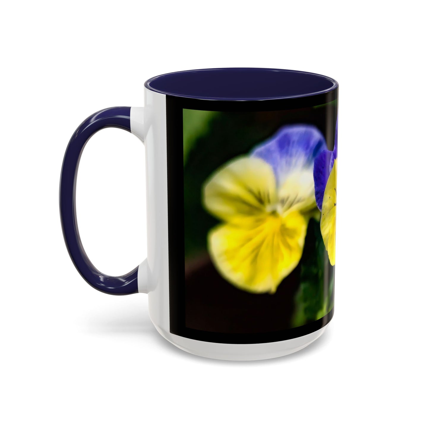 Pansies - Variable color interior mug