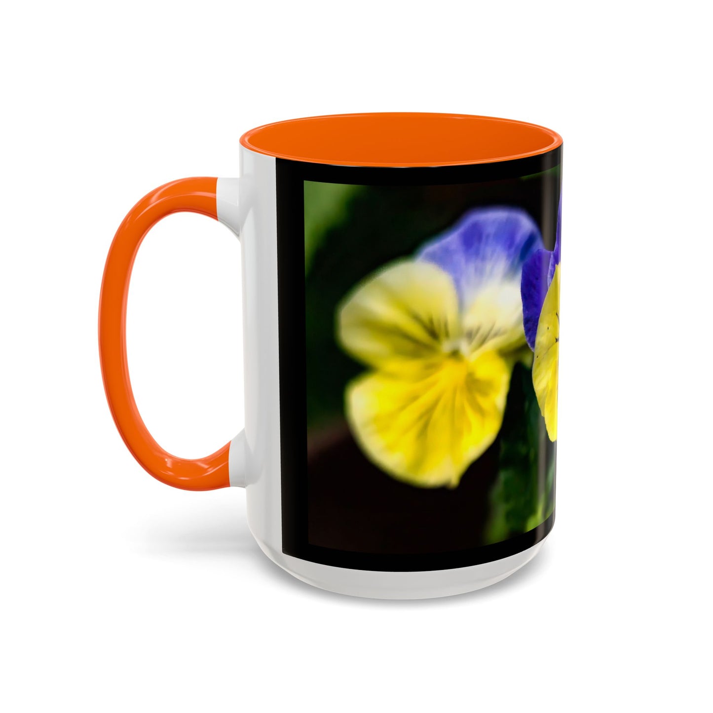 Pansies - Variable color interior mug
