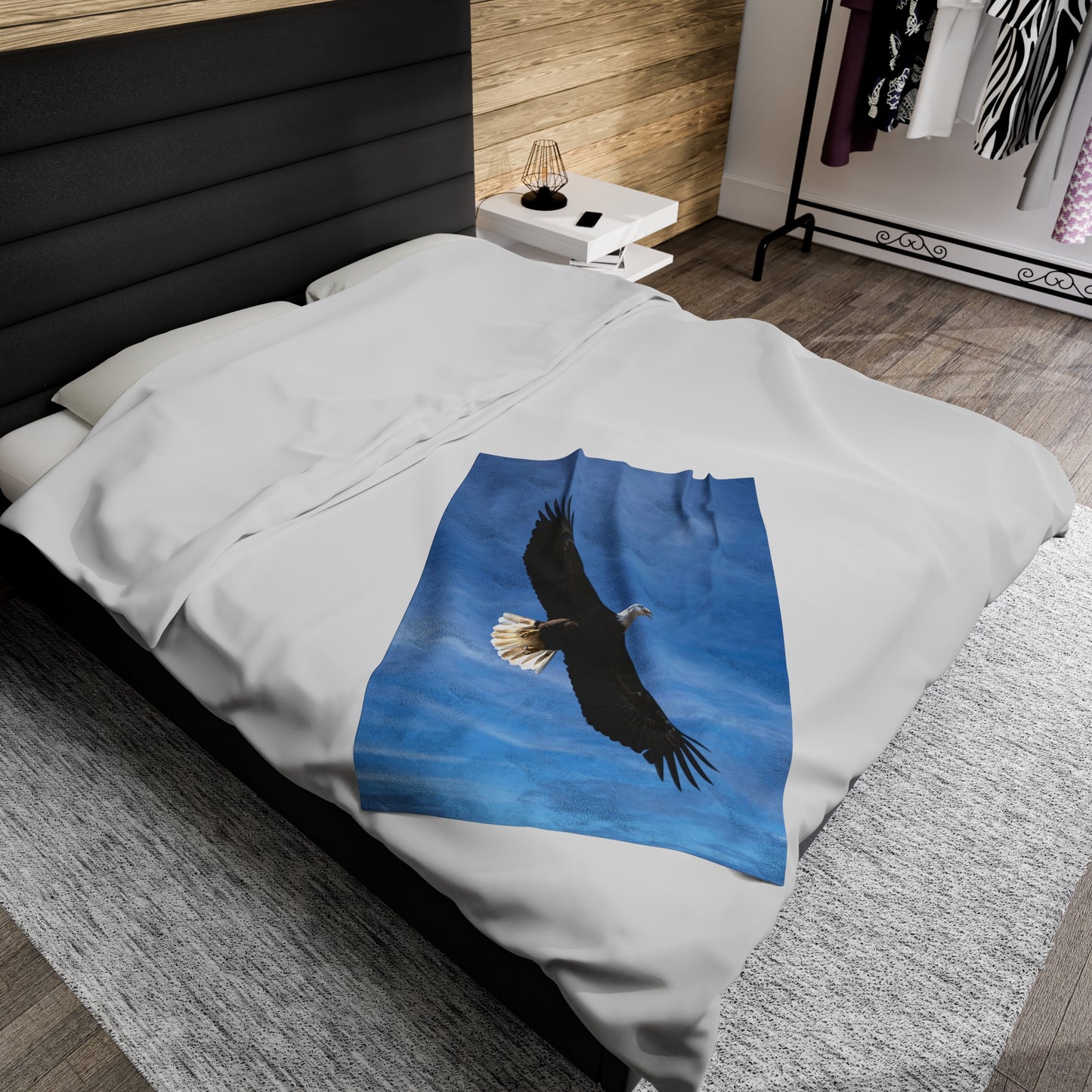 Eagle in Flight - Velvet Blanket