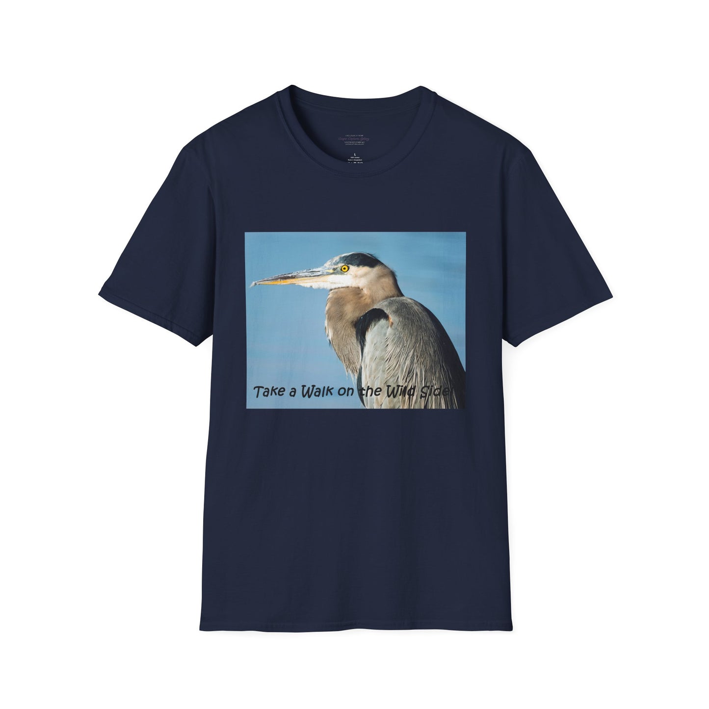 Stunning Great Blue Heron head study - T-shirt