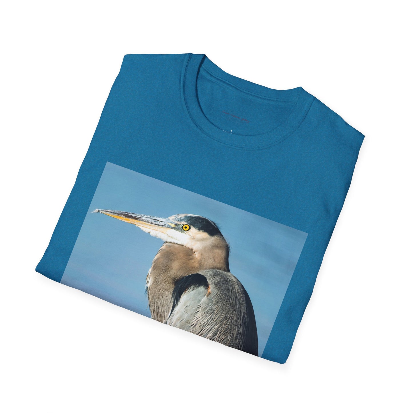 Stunning Great Blue Heron head study - T-shirt