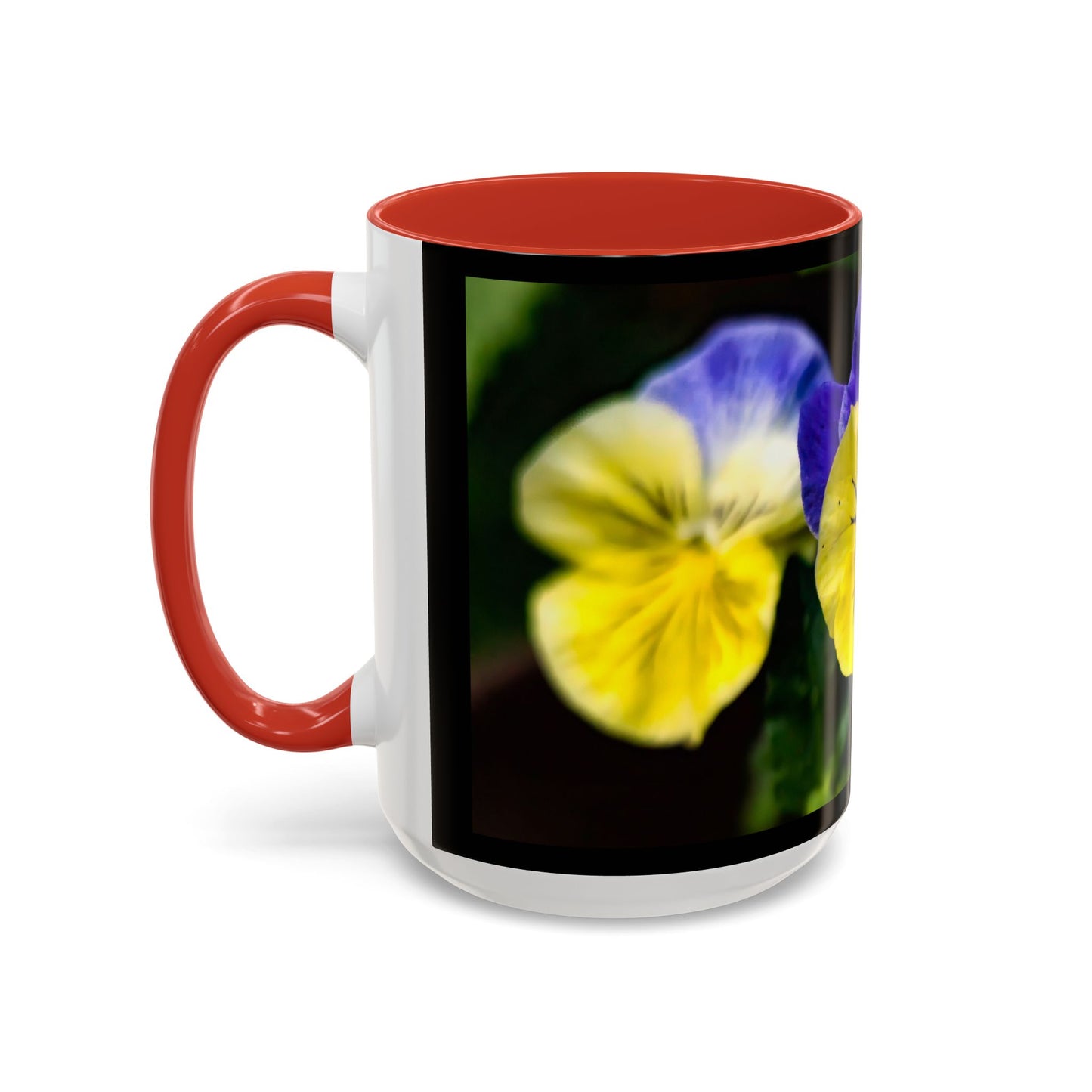 Pansies - Variable color interior mug