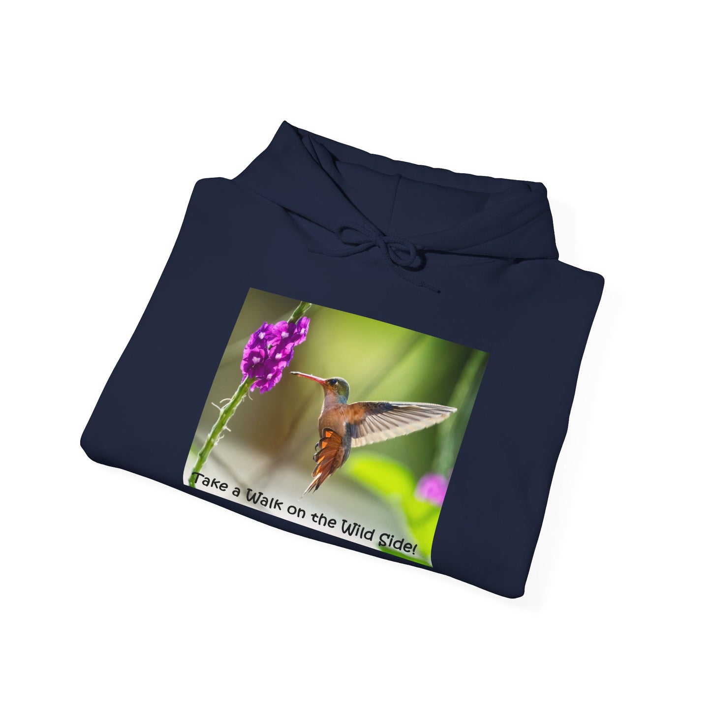 Costa Rican Rufous-tailed Hummingbird in flight - Heavy Blend™ Hooded Sweatshirt
