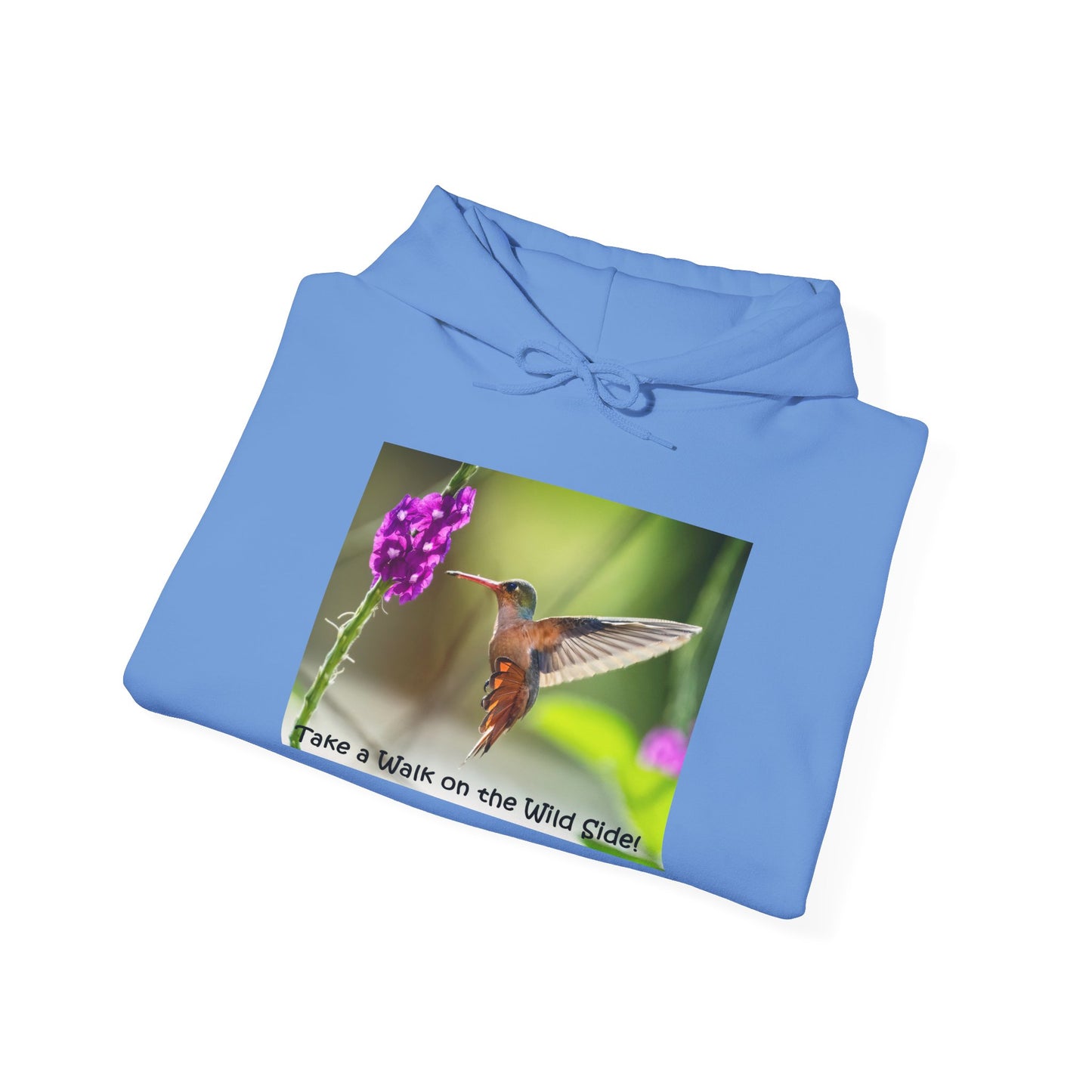 Costa Rican Rufous-tailed Hummingbird in flight - Heavy Blend™ Hooded Sweatshirt