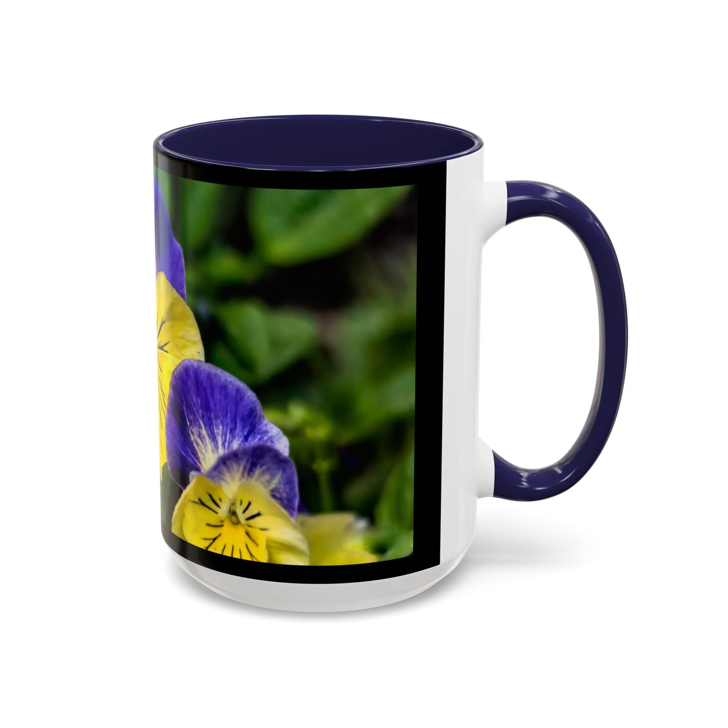 Pansies - Variable color interior mug