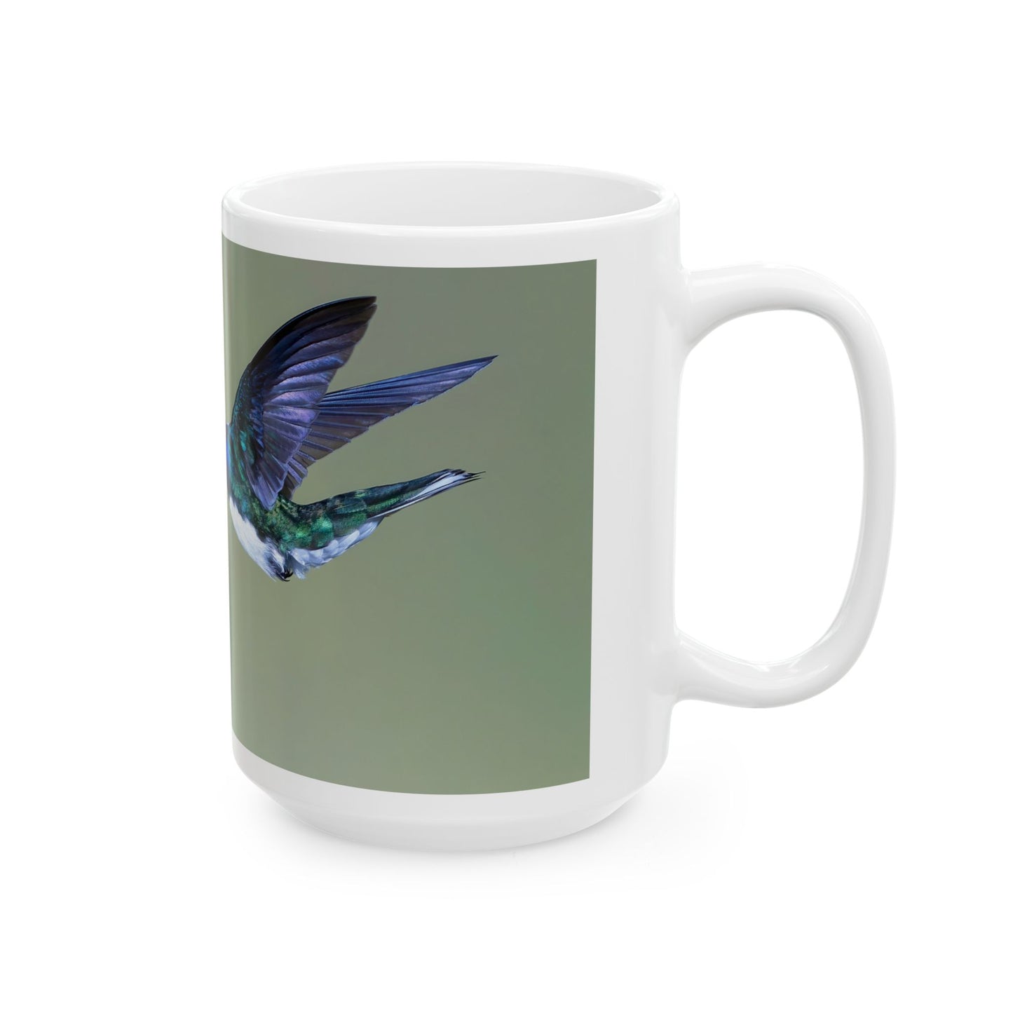 Hummingbird - White interior mug