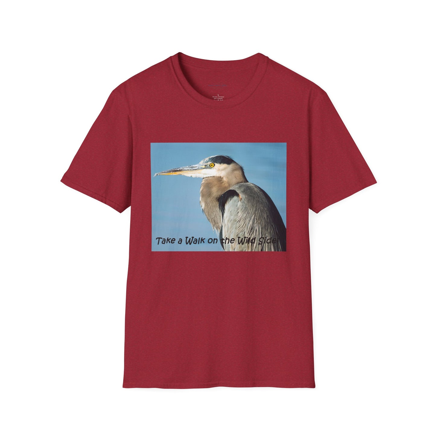 Stunning Great Blue Heron head study - T-shirt
