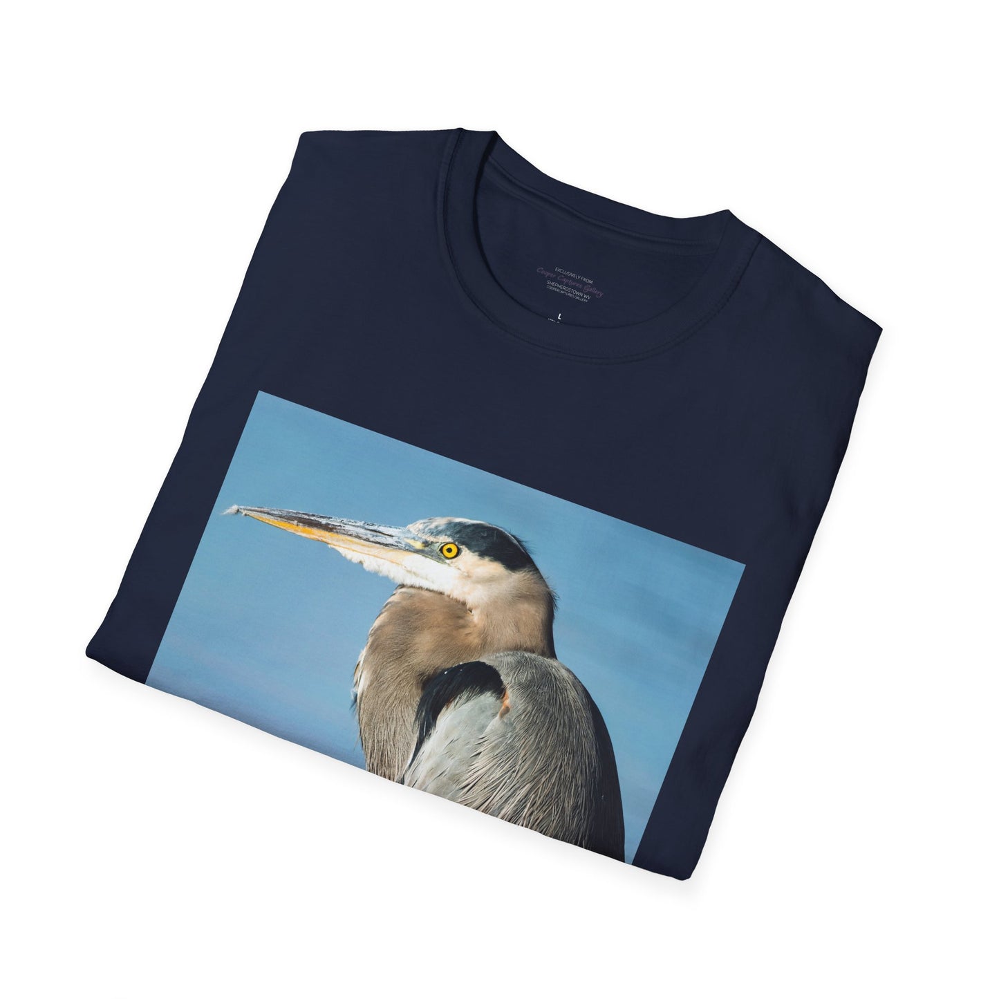 Stunning Great Blue Heron head study - T-shirt