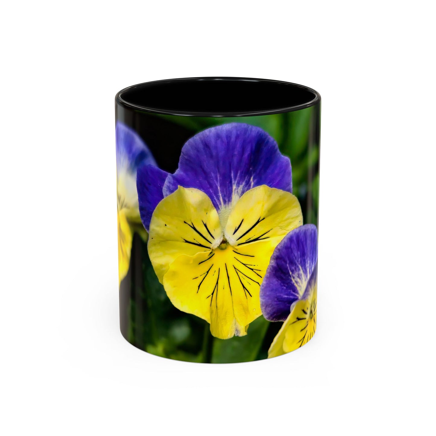 Pansies - Variable color interior mug