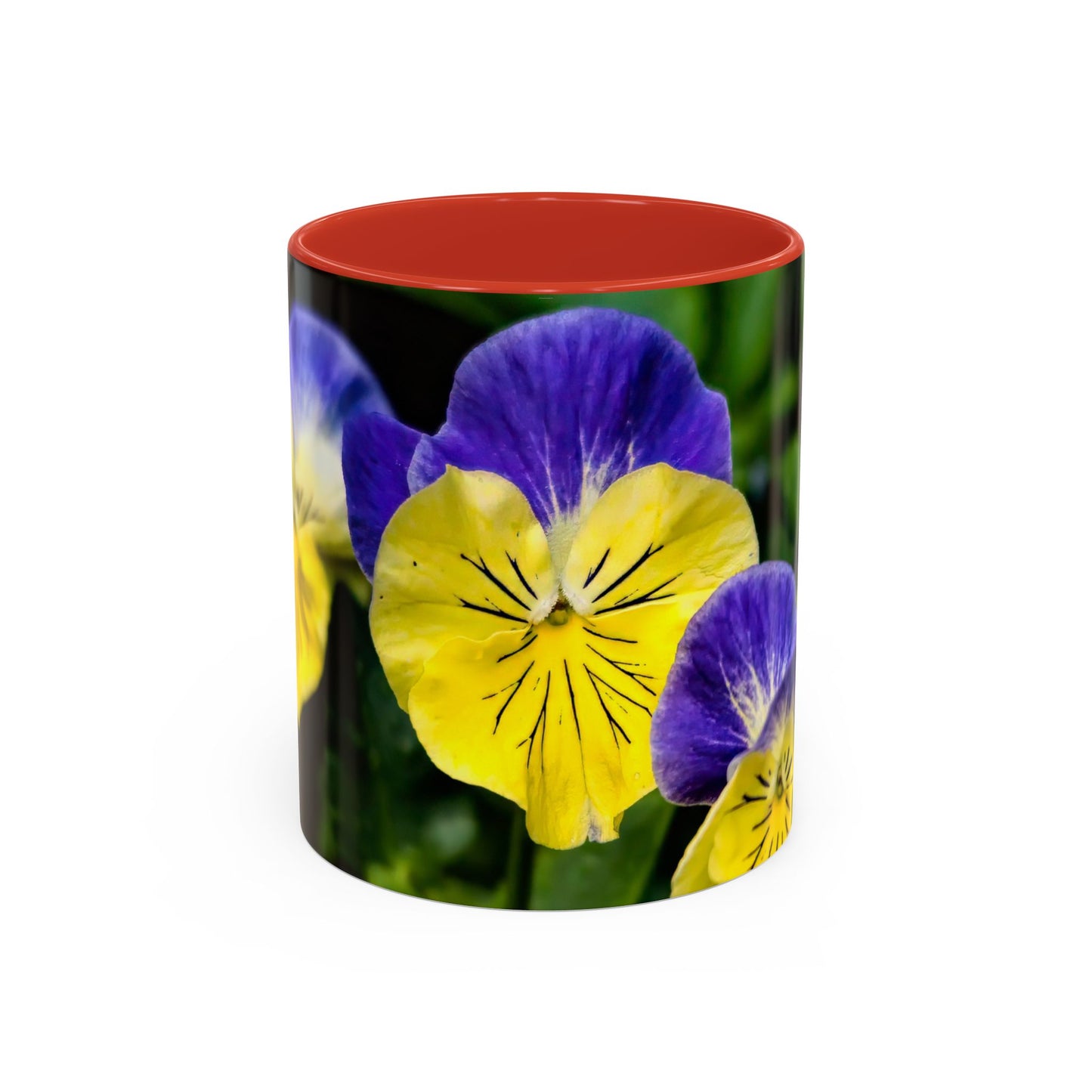 Pansies - Variable color interior mug
