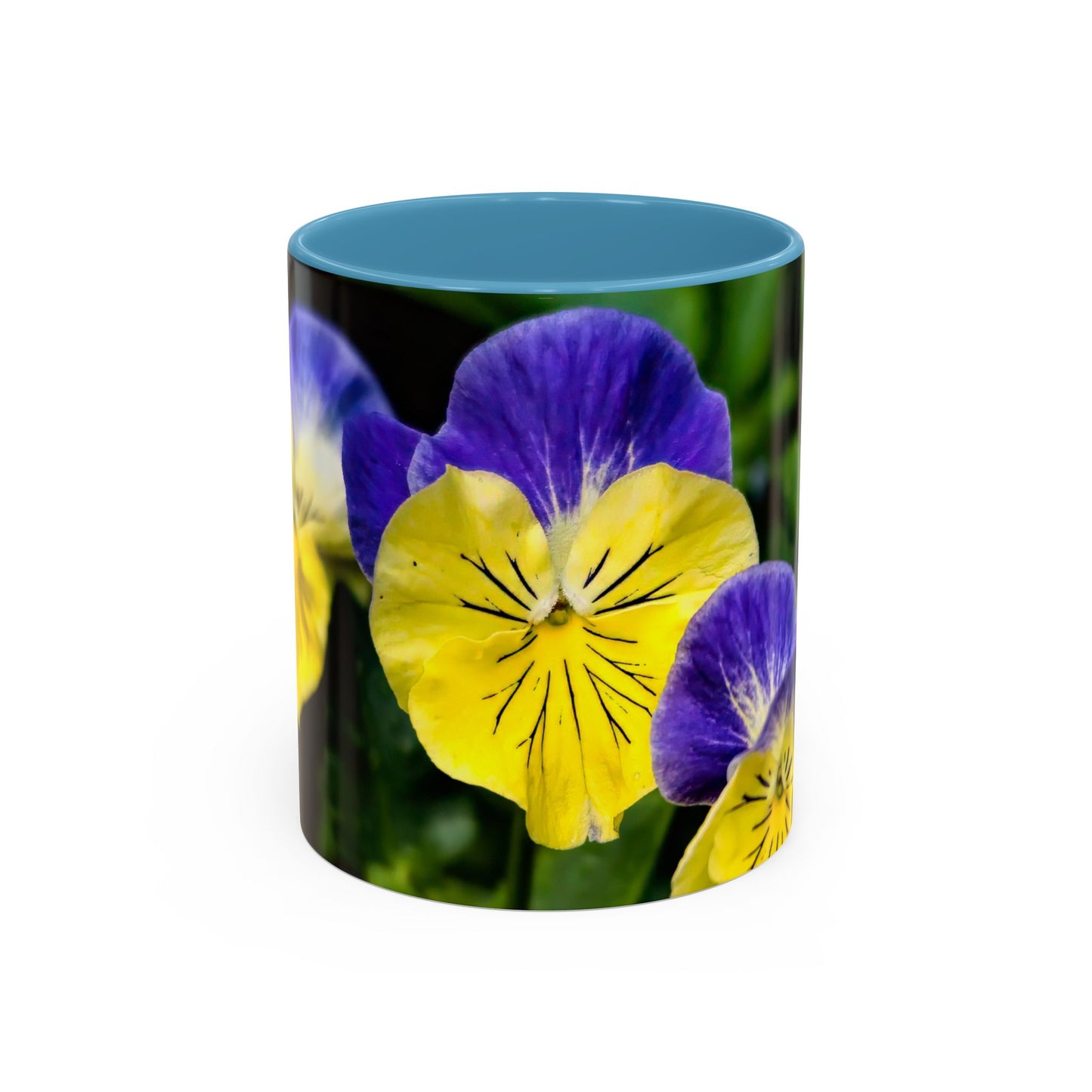 Pansies - Variable color interior mug