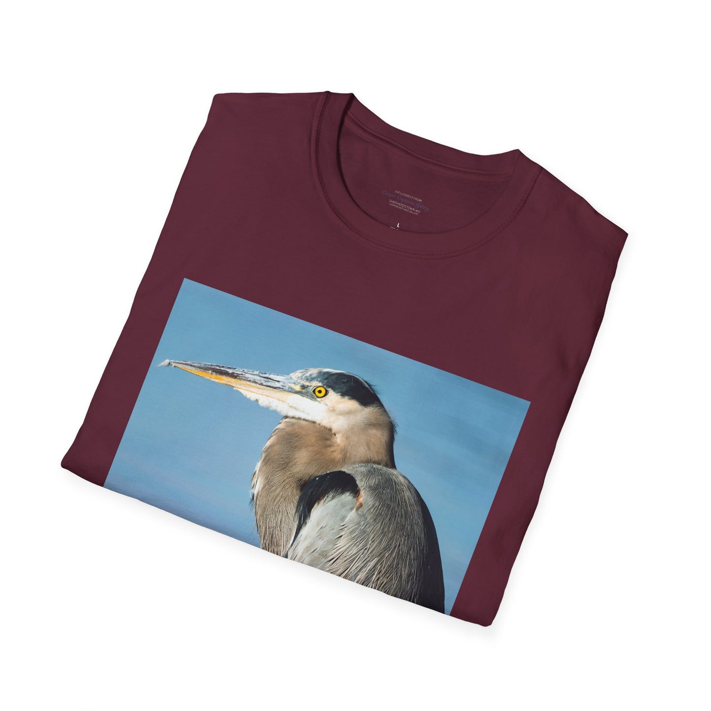 Stunning Great Blue Heron head study - T-shirt