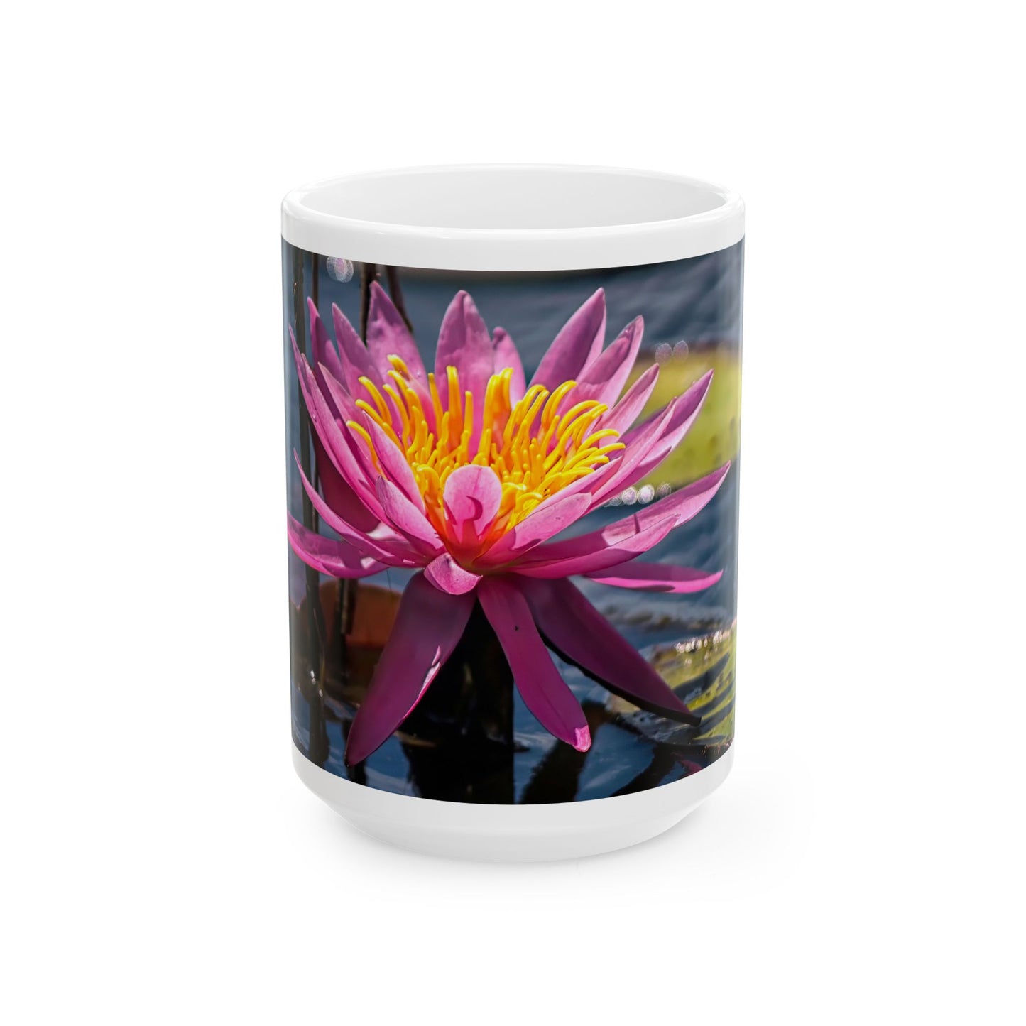 Water Lily - White interior mug