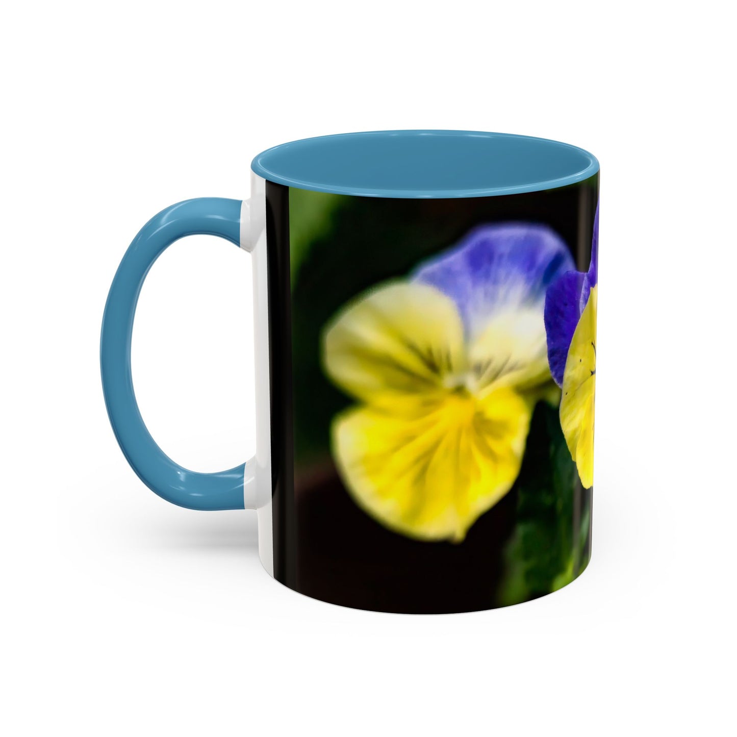 Pansies - Variable color interior mug