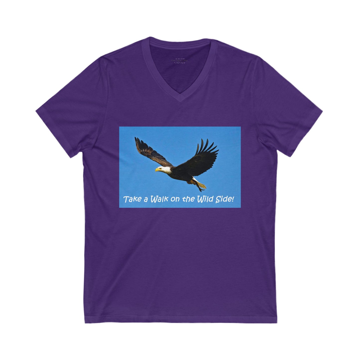 American Bald Eagle in flight - V-Neck Tee-Shirt