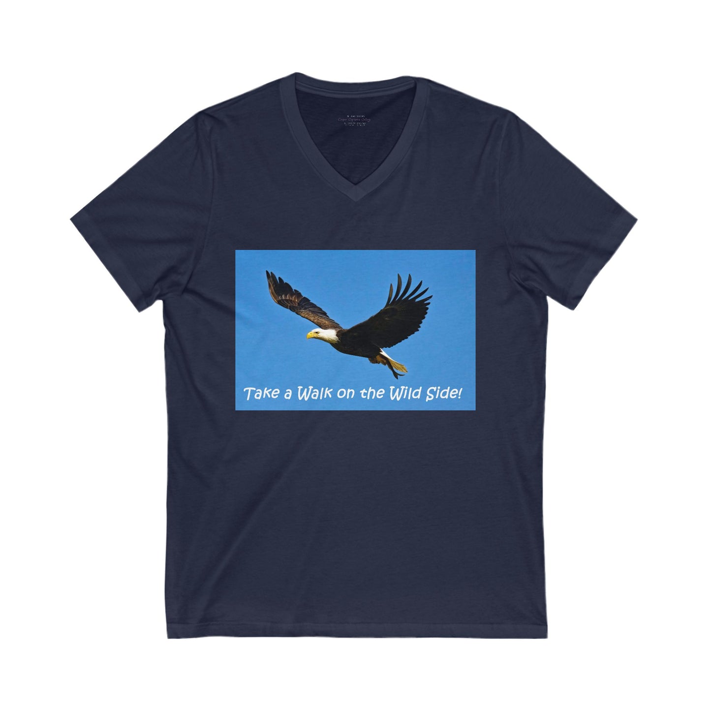 American Bald Eagle in flight - V-Neck Tee-Shirt