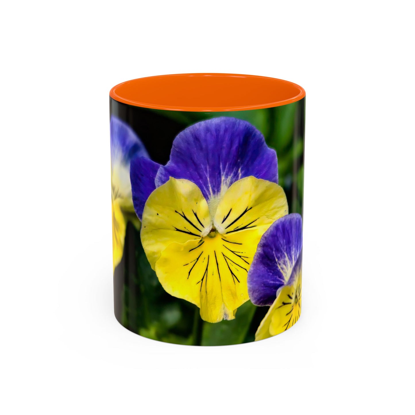 Pansies - Variable color interior mug