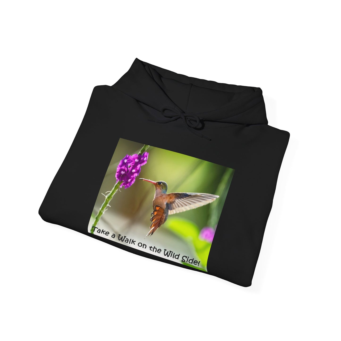Costa Rican Rufous-tailed Hummingbird in flight - Heavy Blend™ Hooded Sweatshirt