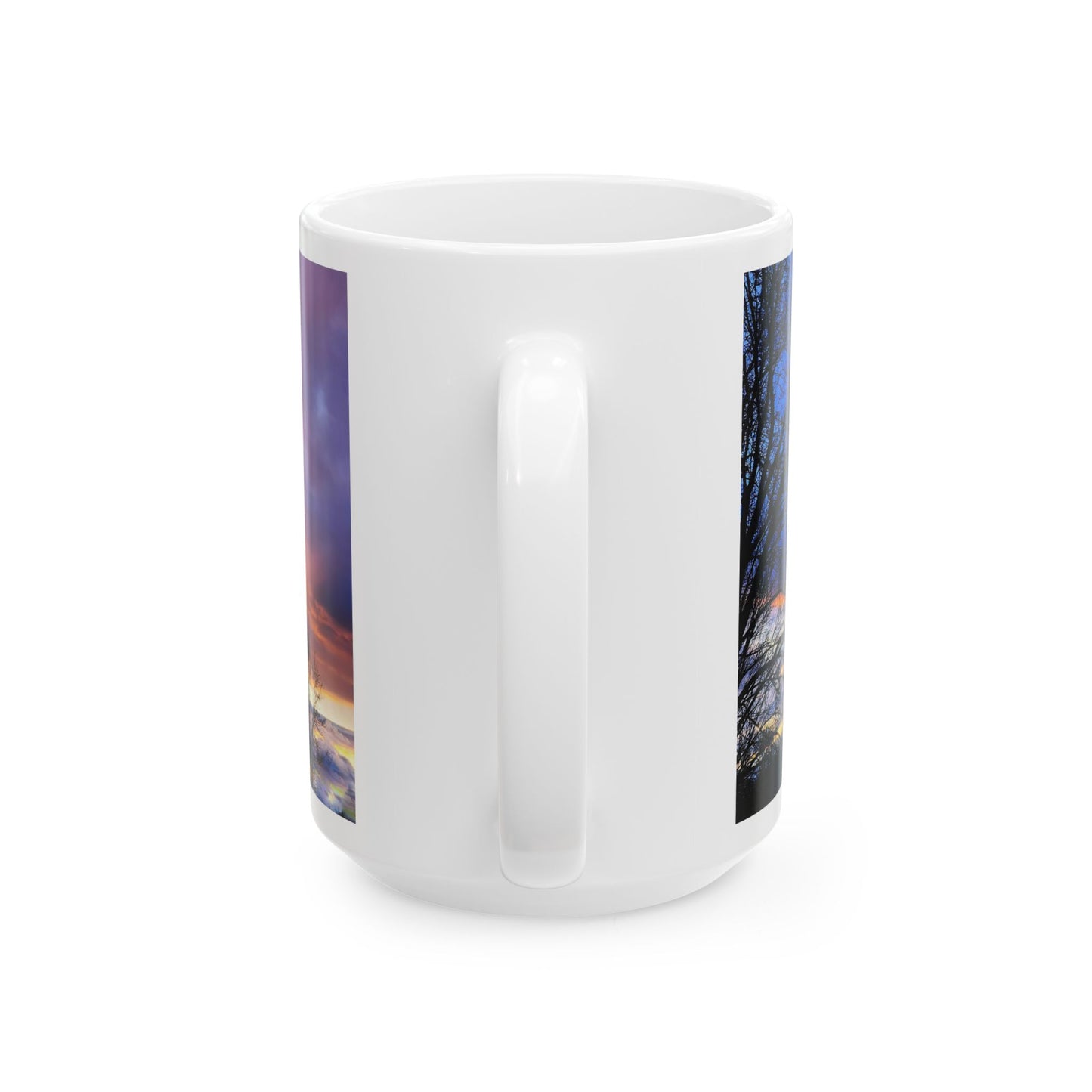 Scenic Sunset - White interior mug