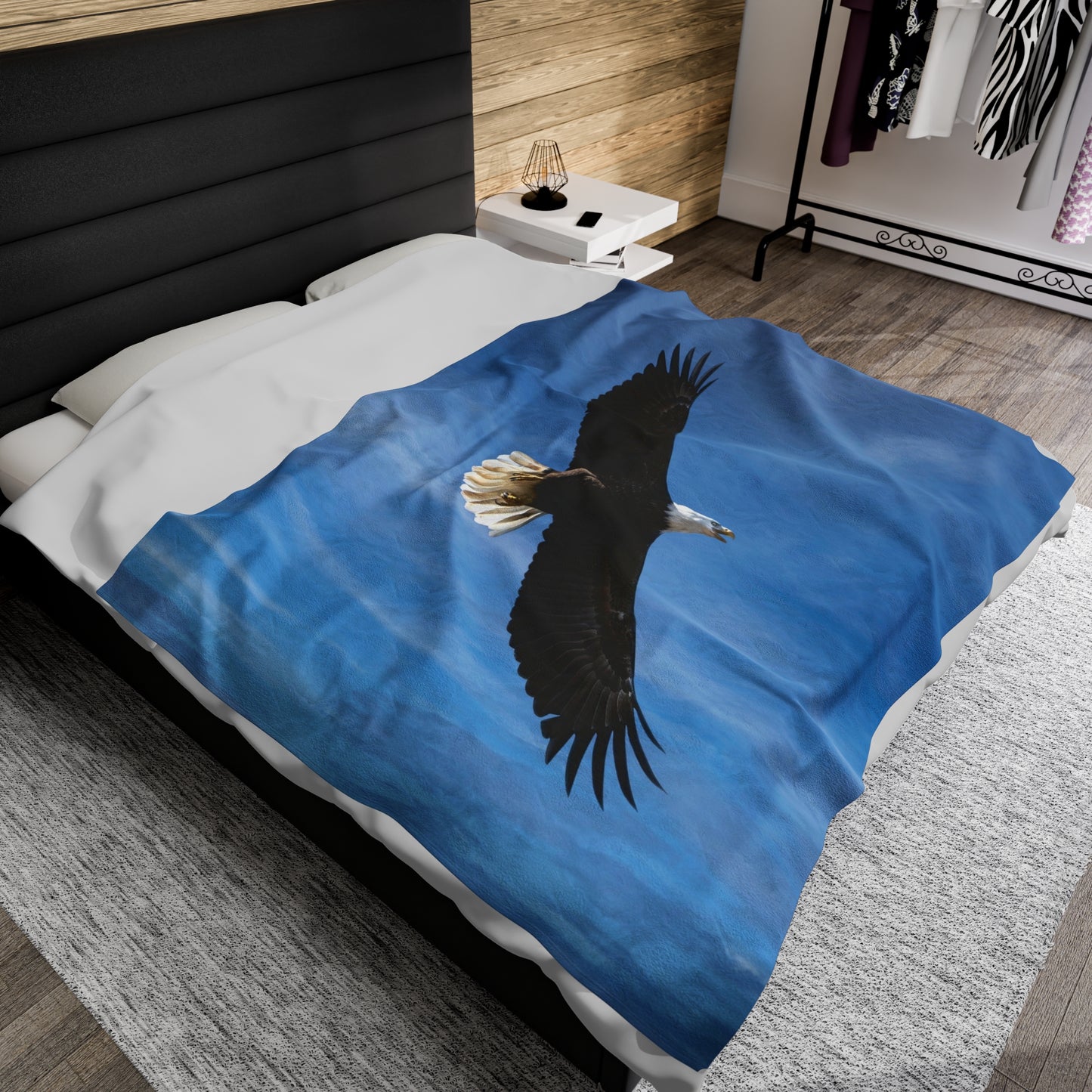 Eagle in Flight - Velvet Blanket