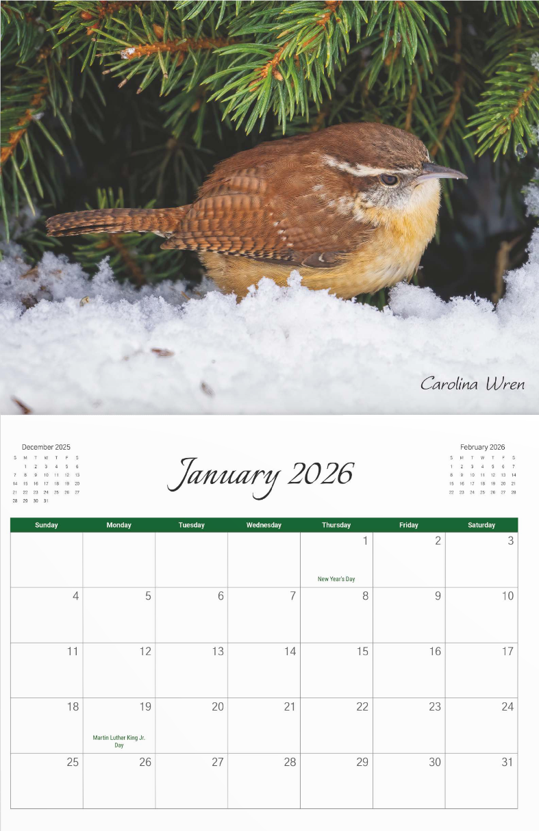 2026 Bird Calendar