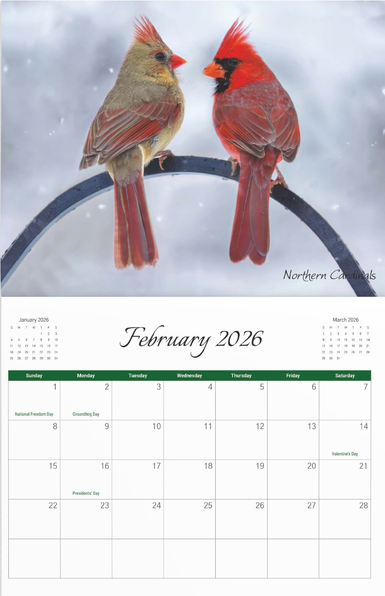 2026 Bird Calendar