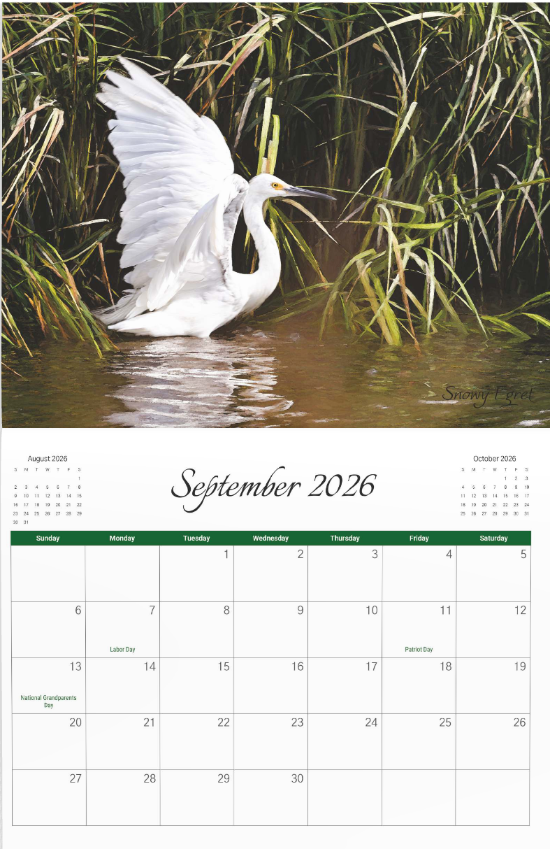 2026 Bird Calendar