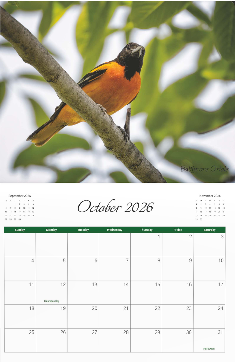 2026 Bird Calendar