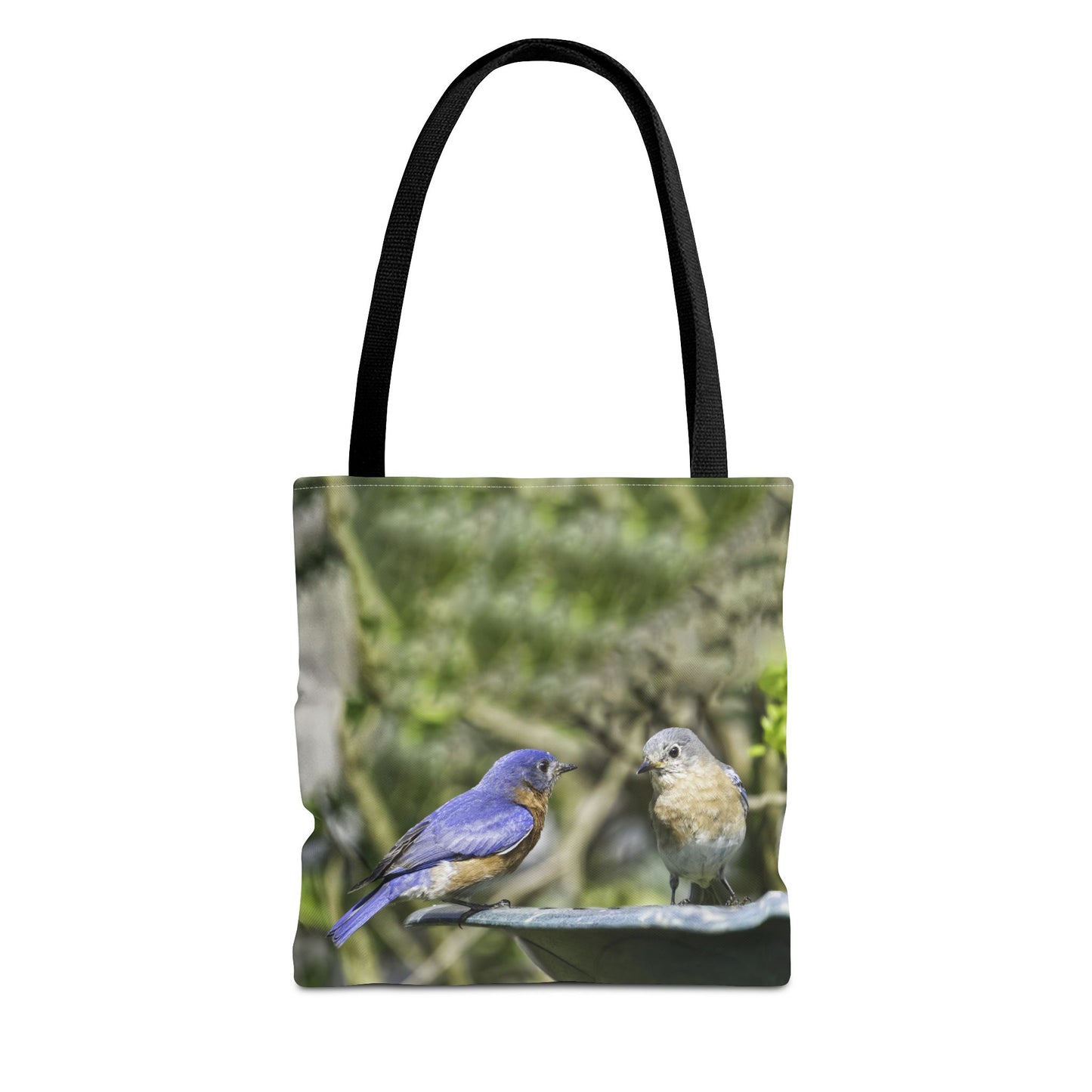 Bluebirds Tote Bag - Nature-Inspired Eco-Friendly Shopping Bag
